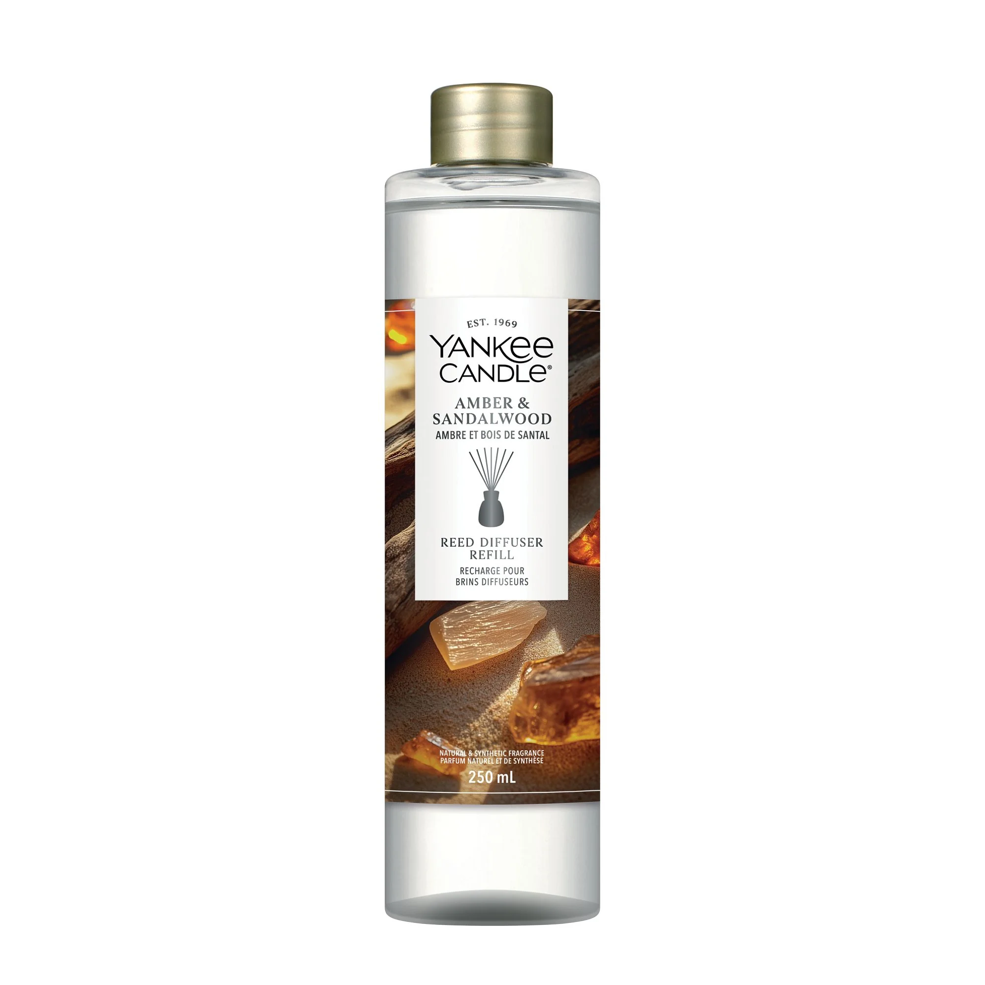 Amber & Sandalwood Reed Diffuser Refill 200ml Yankee Candle