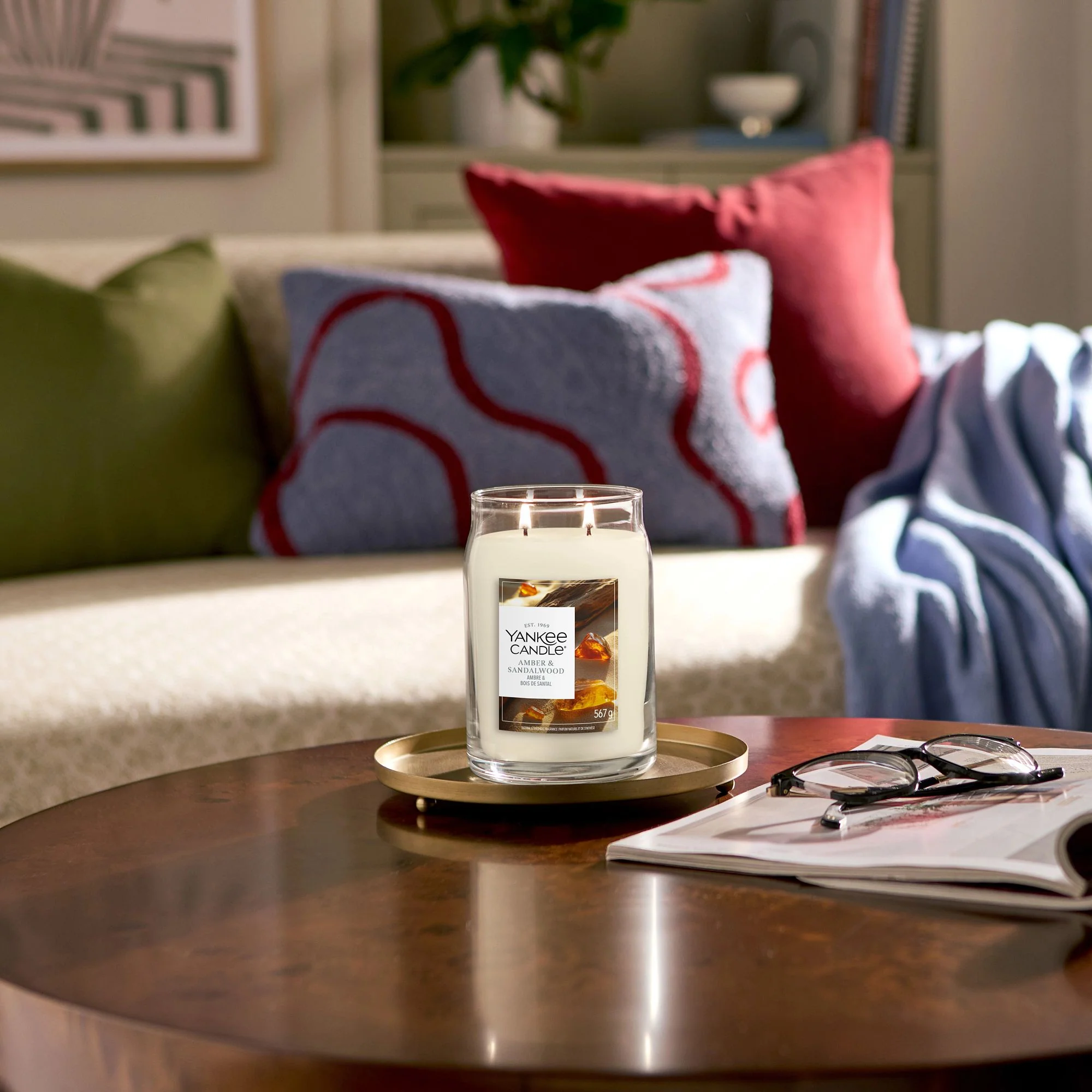 Amber & Sandalwood Signature Large Jar by Yankee Candle - Image 2