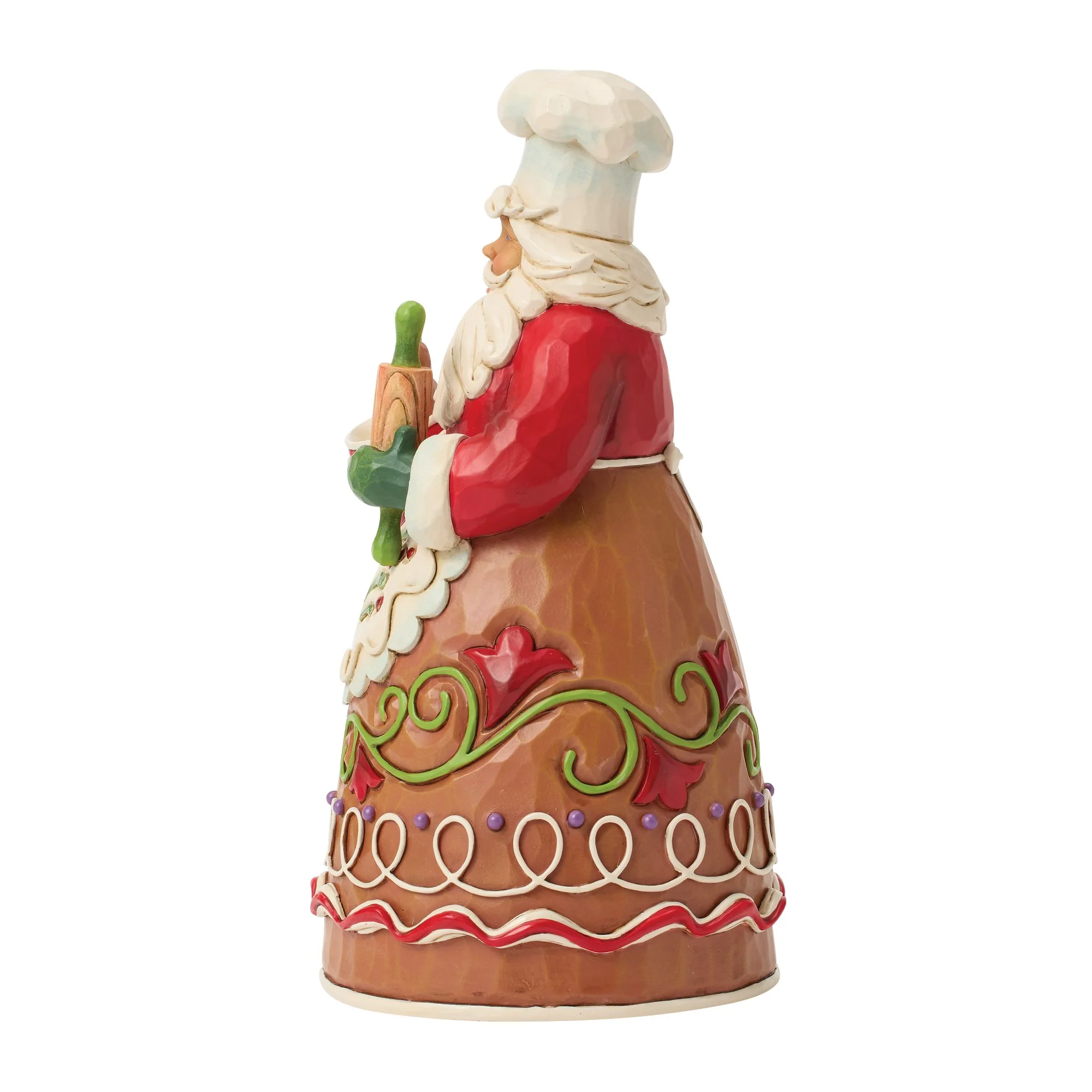 Gingerbread Pastry Chef Santa Figurine - Baking Holiday Magic - Image 2