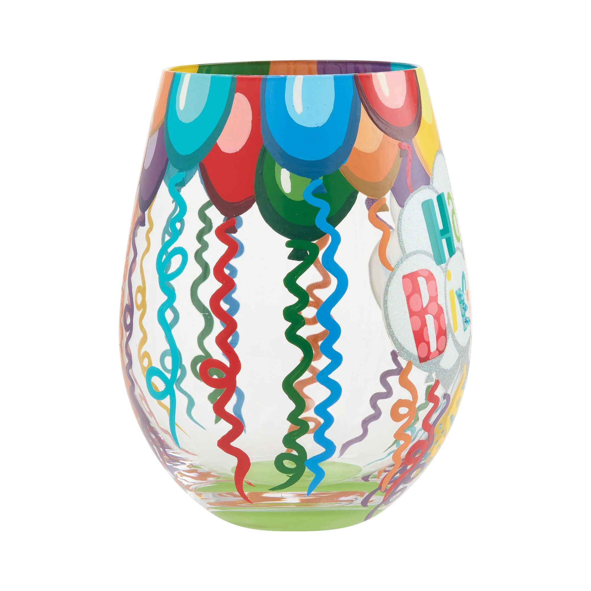 Birthday Streamers Stemless Glass - Image 5