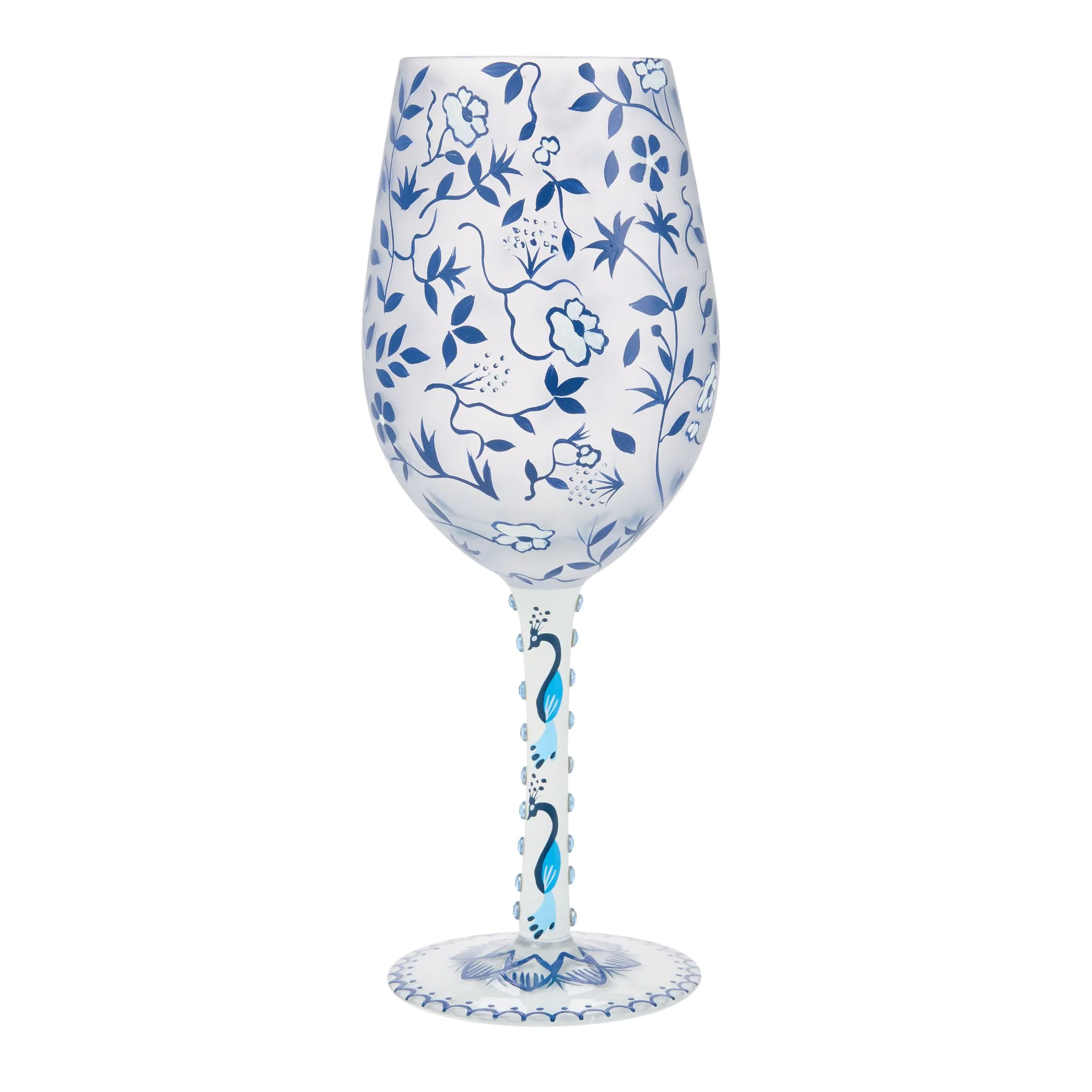 Blue Menagerie Wine Glass - Image 4