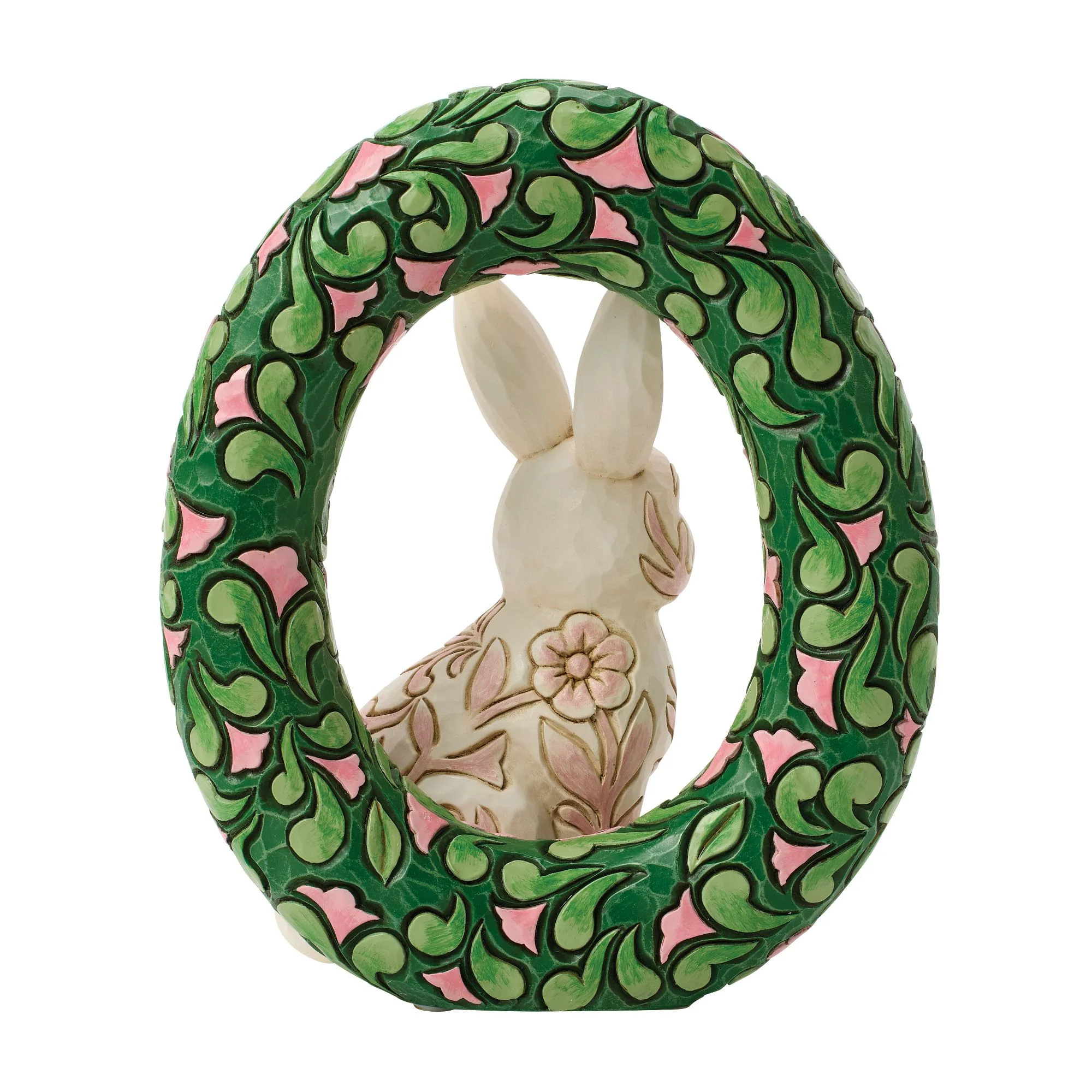 Bunny Wreath Figurine - "Easter Embrace" - Image 4
