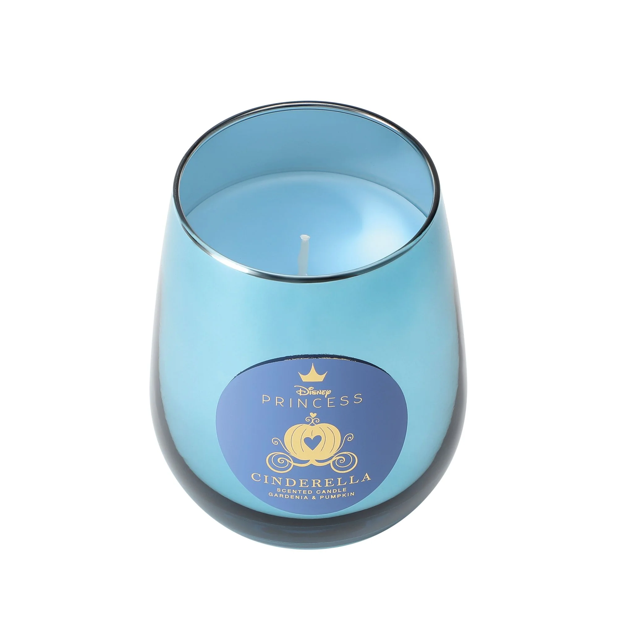 Cinderella Crystal Gardenia & Pumpkin Foiled Glass Candle - Image 3