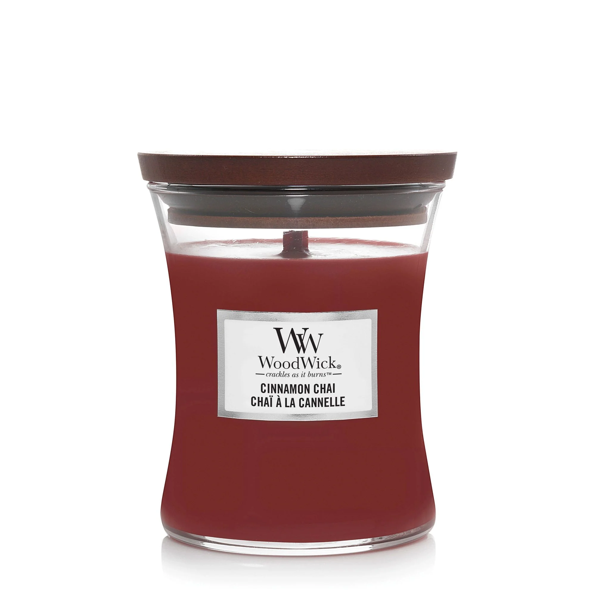 Cinnamon Chai Medium Hourglass Wood Wick Candle