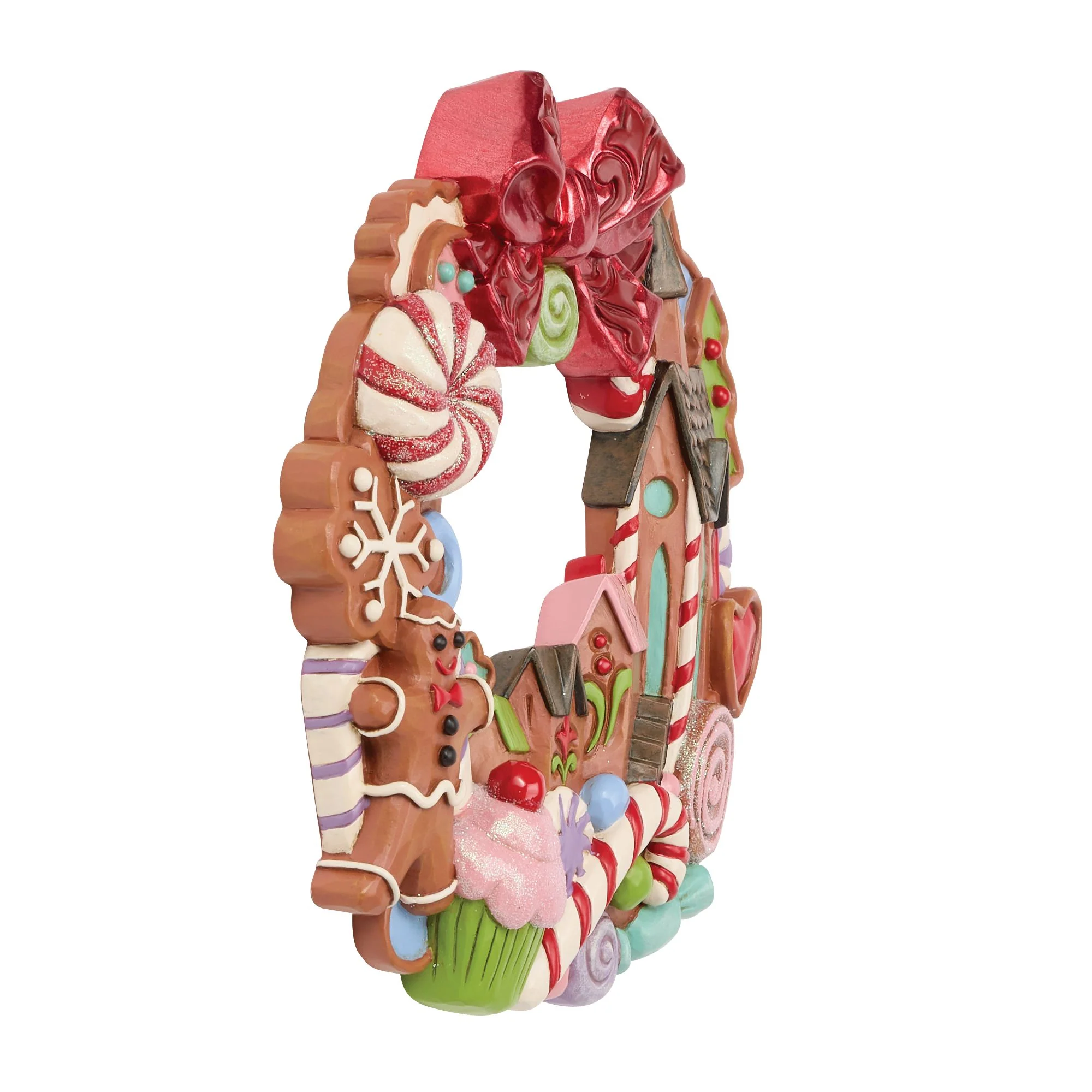 Gingerbread Wall Hanging Wreath - Circled in Sweets - Image 3