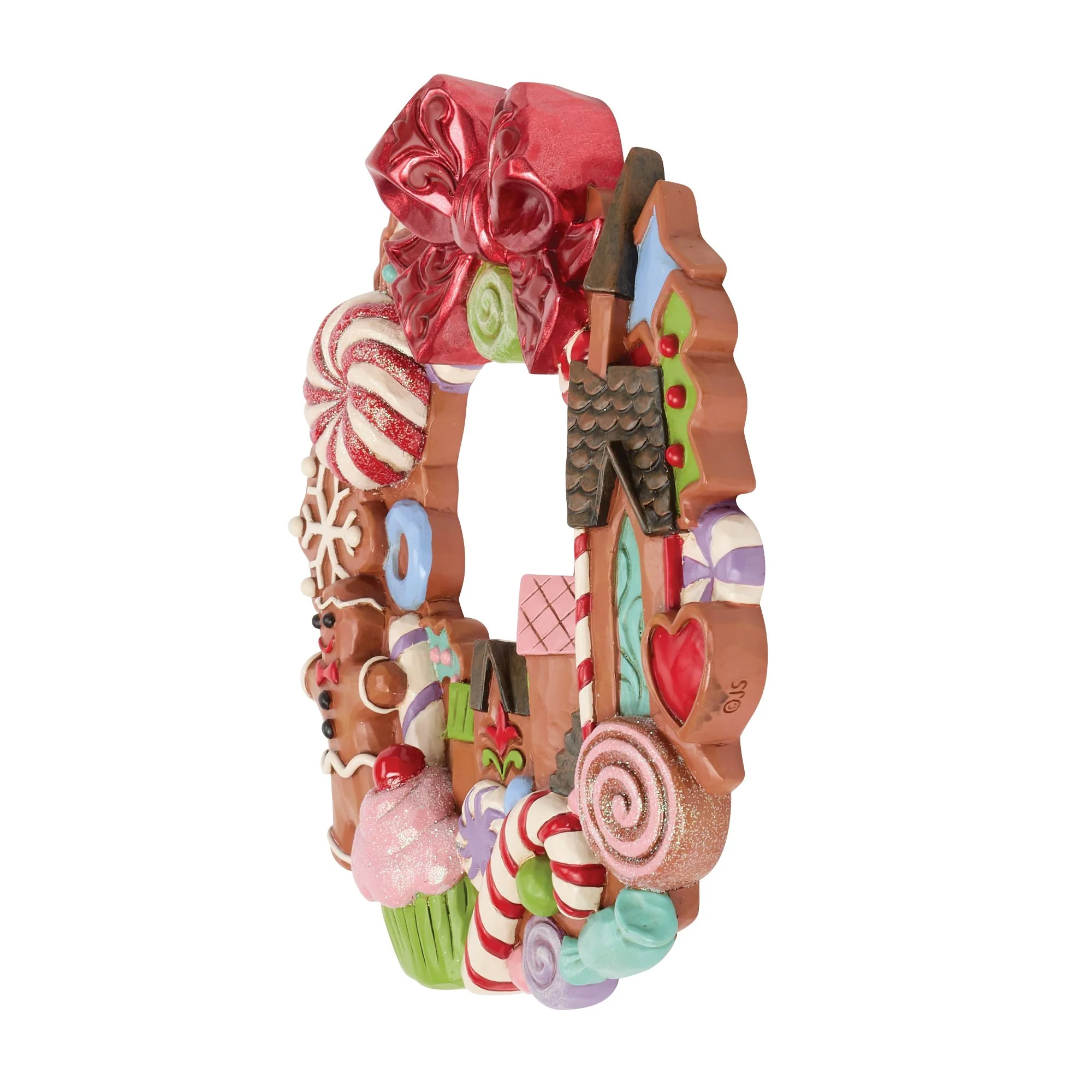 Gingerbread Wall Hanging Wreath - Circled in Sweets - Image 4
