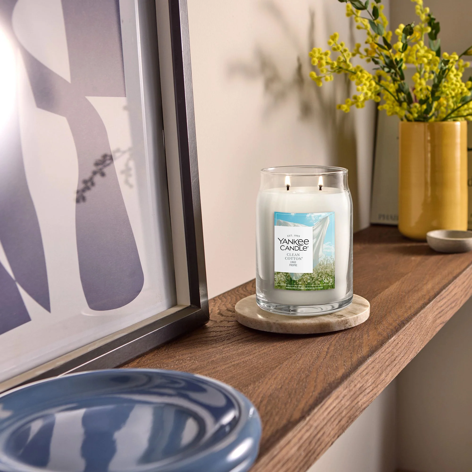 Clean Cotton Signature Large Jar by Yankee Candle - Image 6