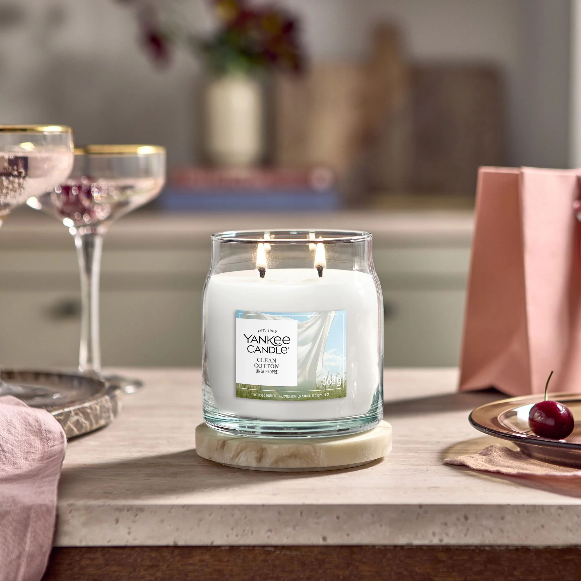 Clean Cotton Signature Medium Jar by Yankee Candle - Image 7