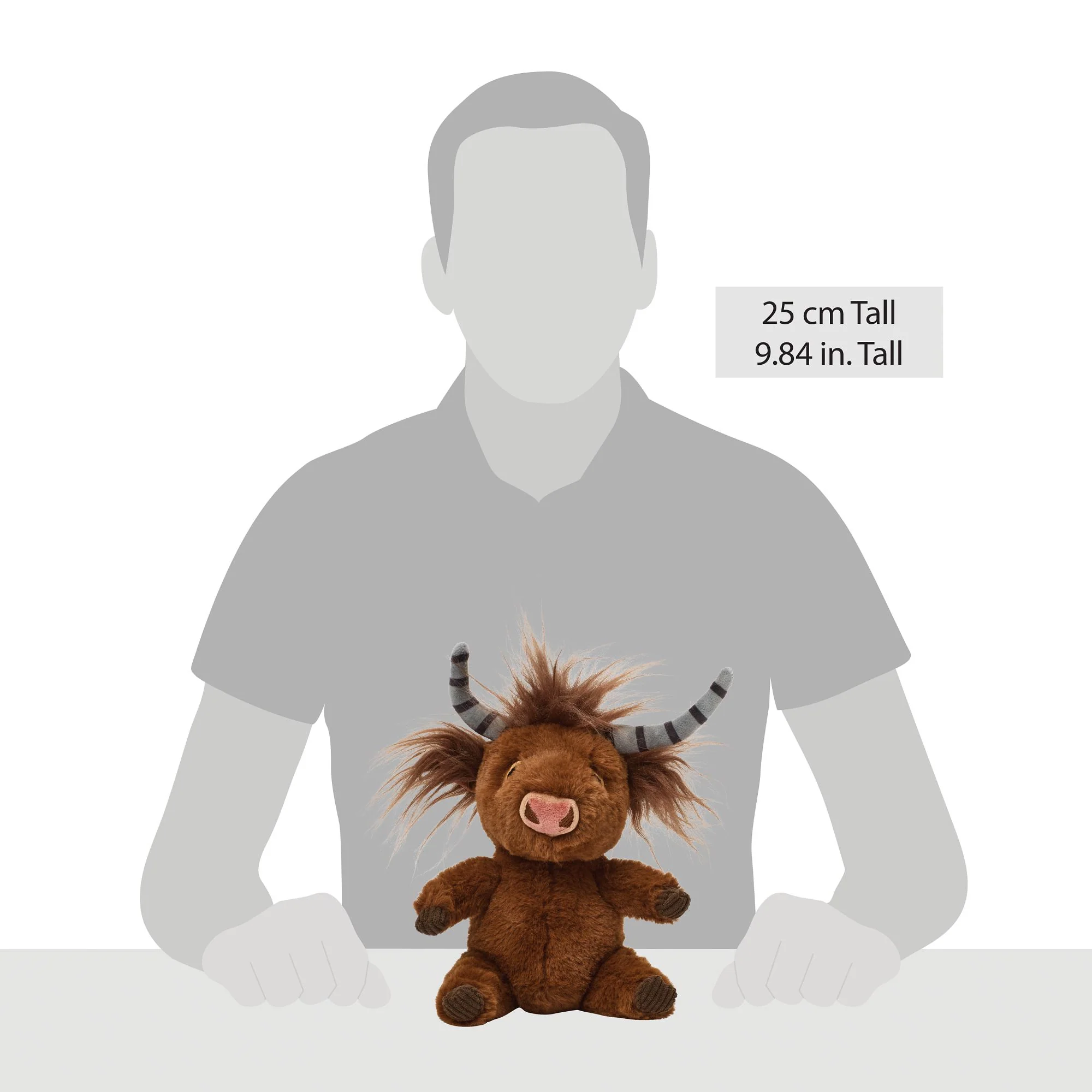 Clover the Highland Cow medium Plush by Allen Designs - Image 6