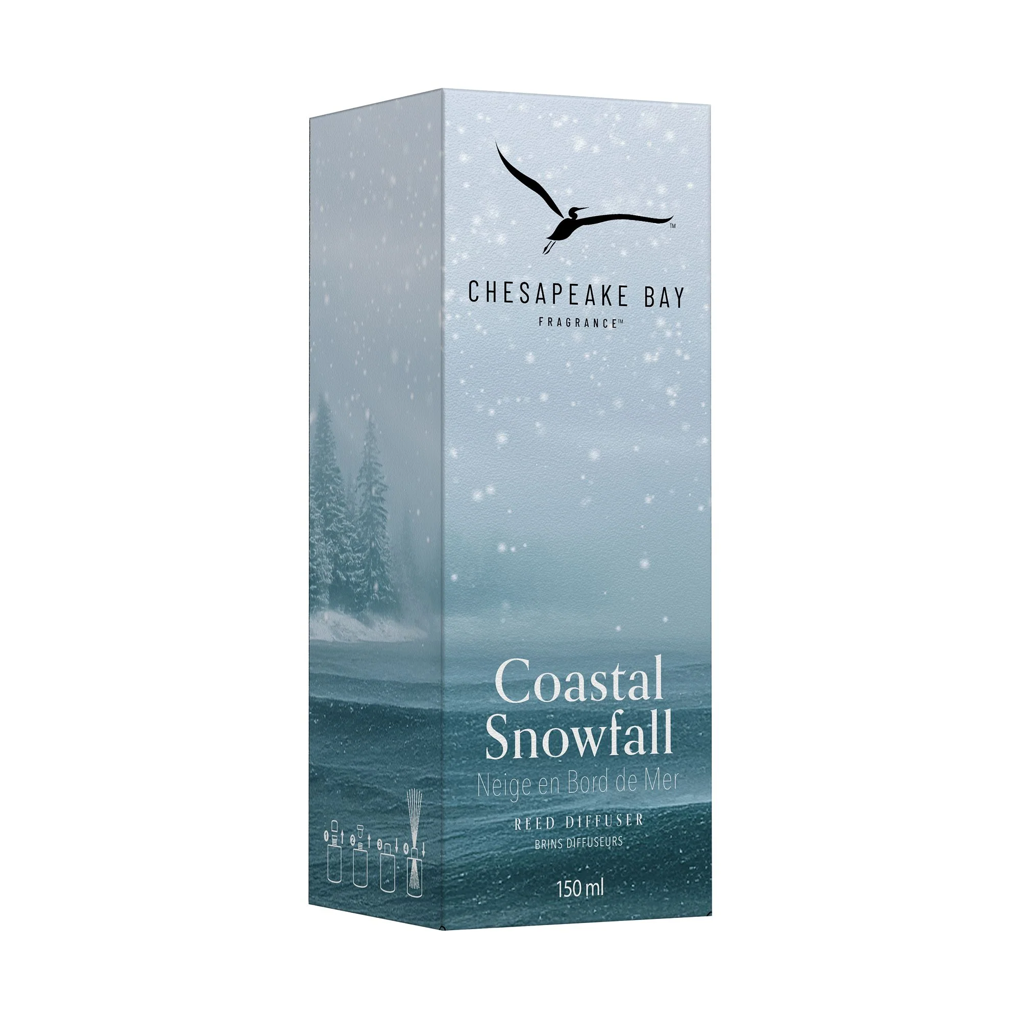 Coastal Snowfall Reed Diffuser By Chesapeake Bay - Image 2