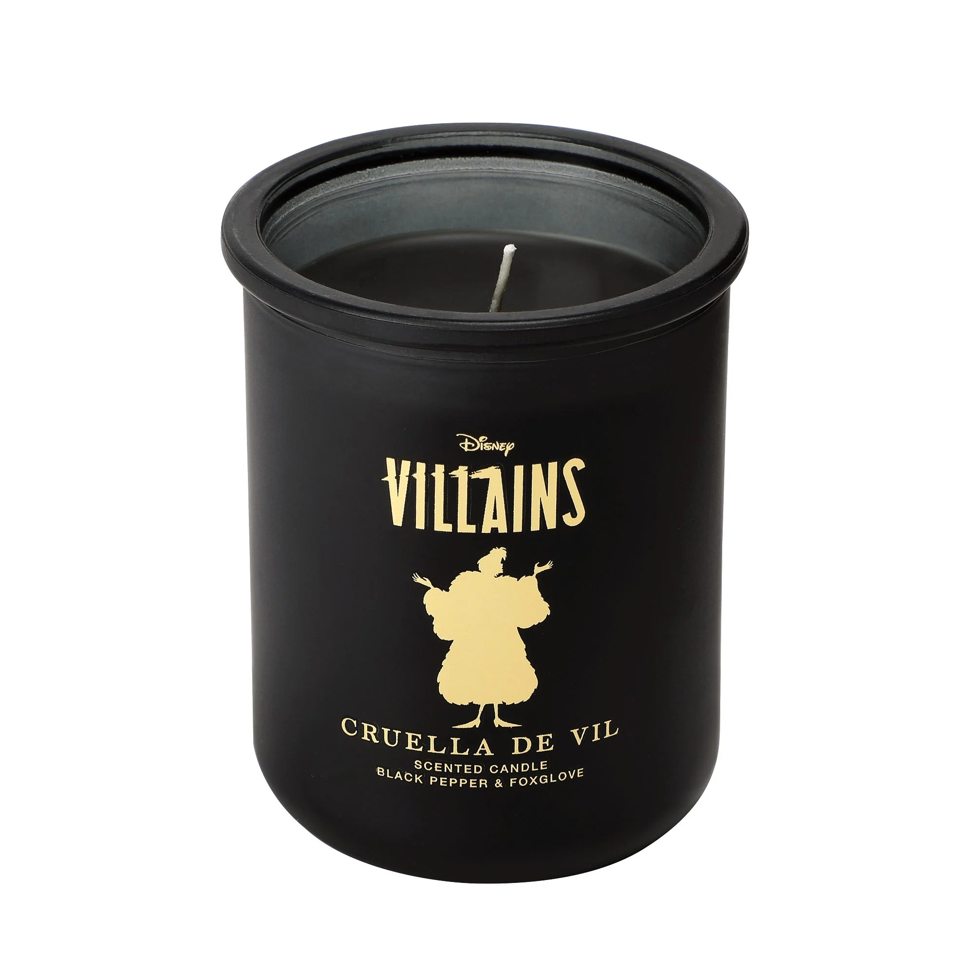 Cruella Black Pepper & Foxglove Frosted Glass Candle