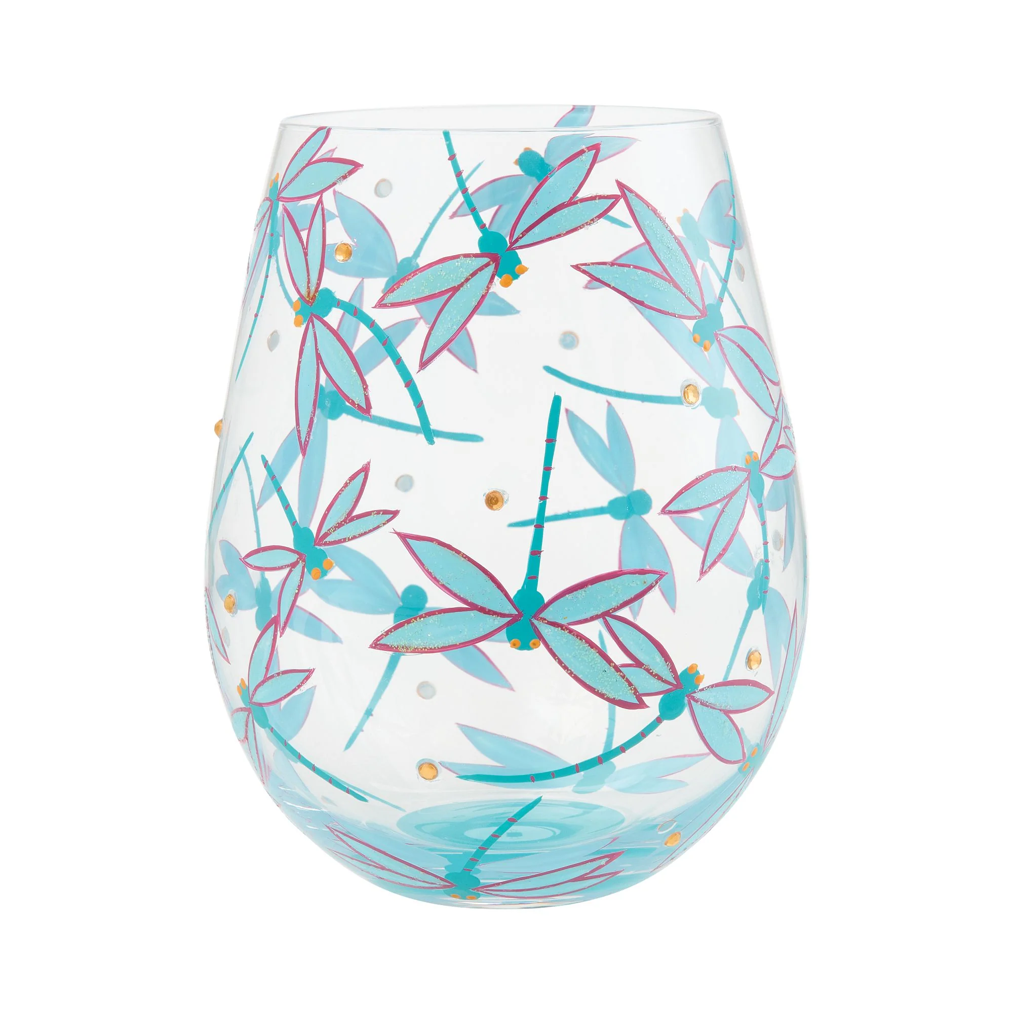 Dance of the Dragonflies Stemless Glass - Image 3