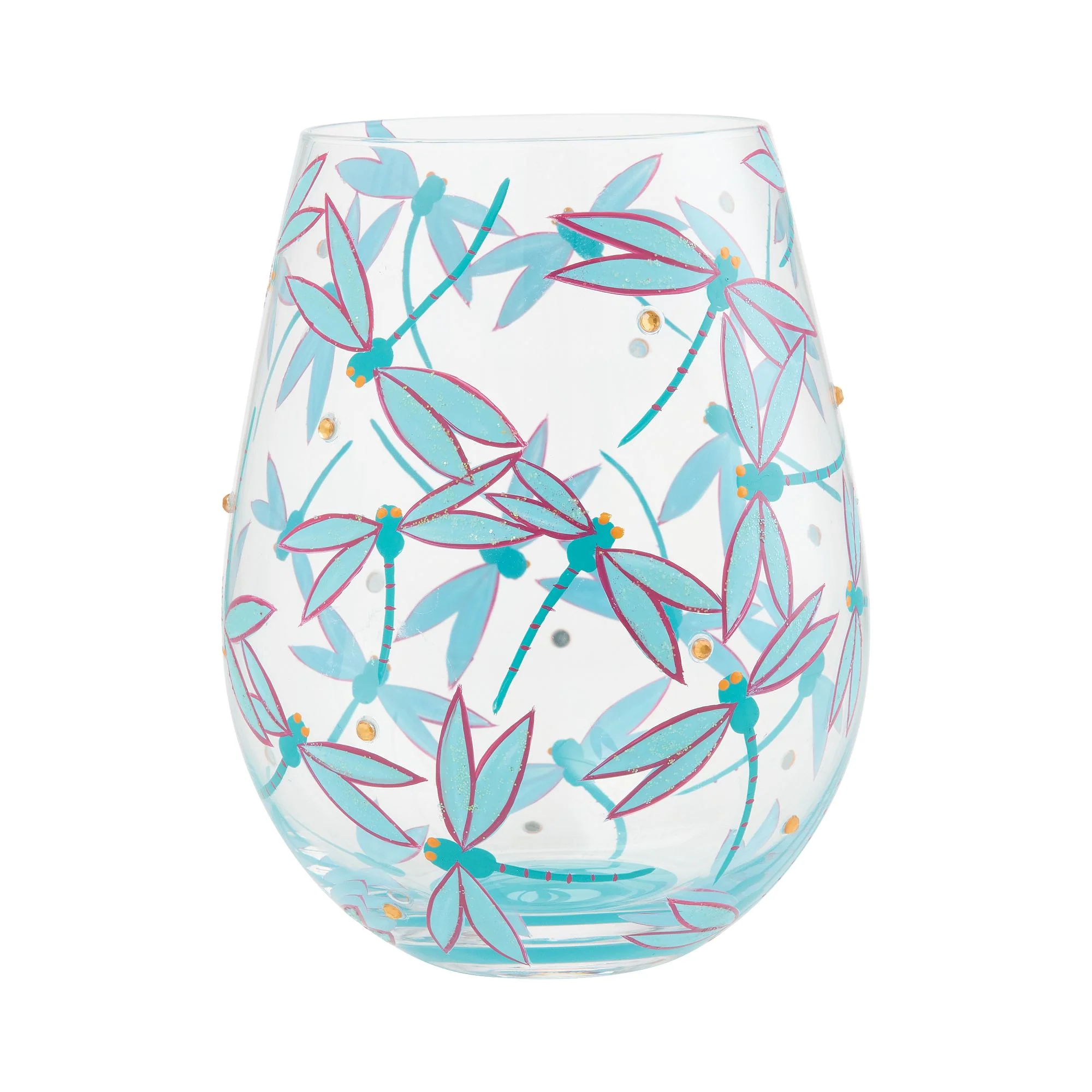 Dance of the Dragonflies Stemless Glass - Image 4