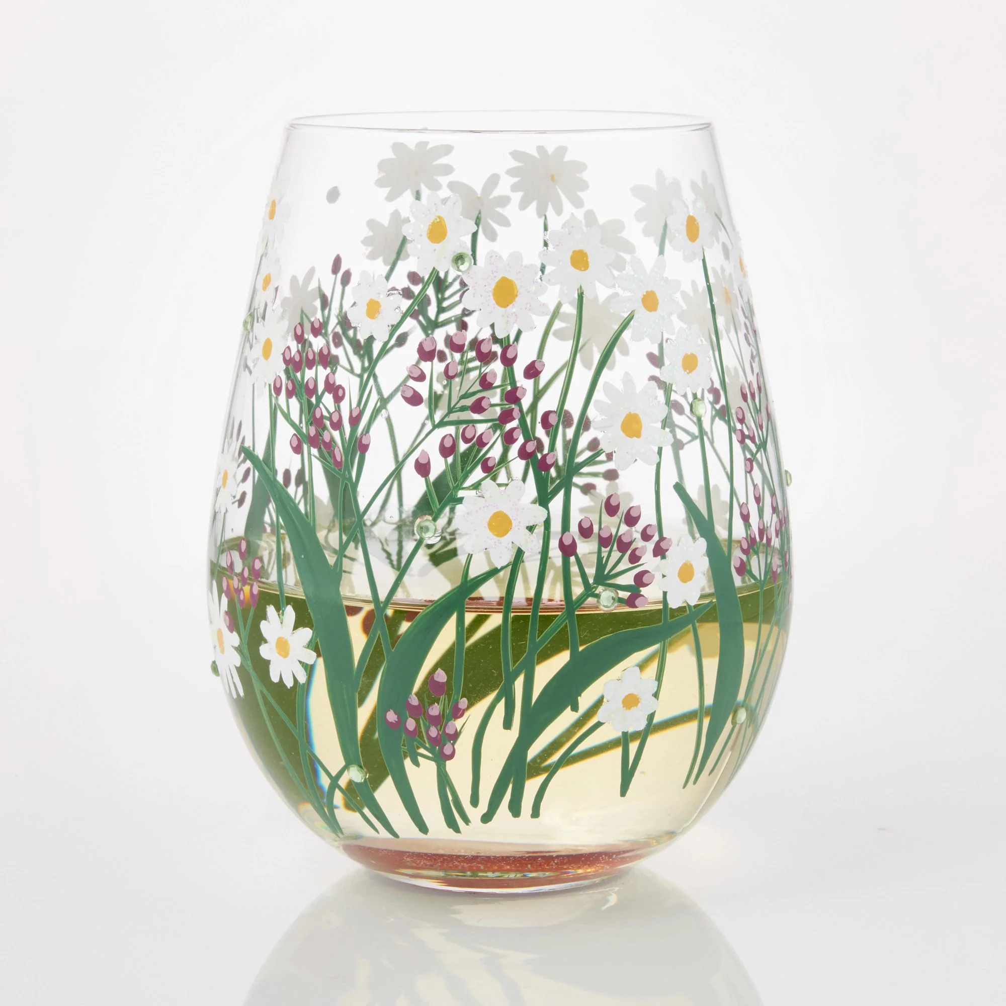 Delicate Florals Stemless Glass - Image 2