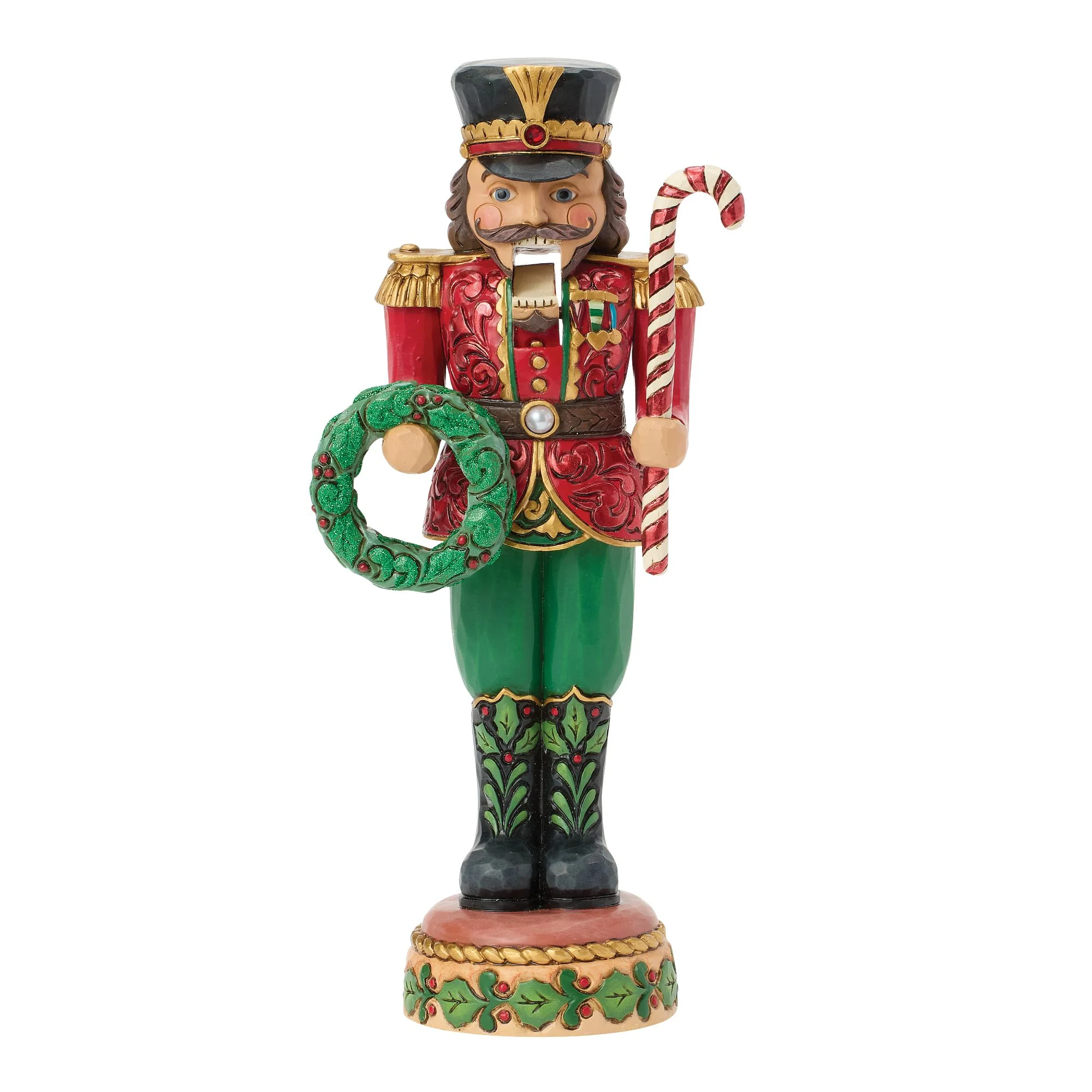 Traditional Toy Soldier Nutcracker Figurine - Festive Duty - Image 2