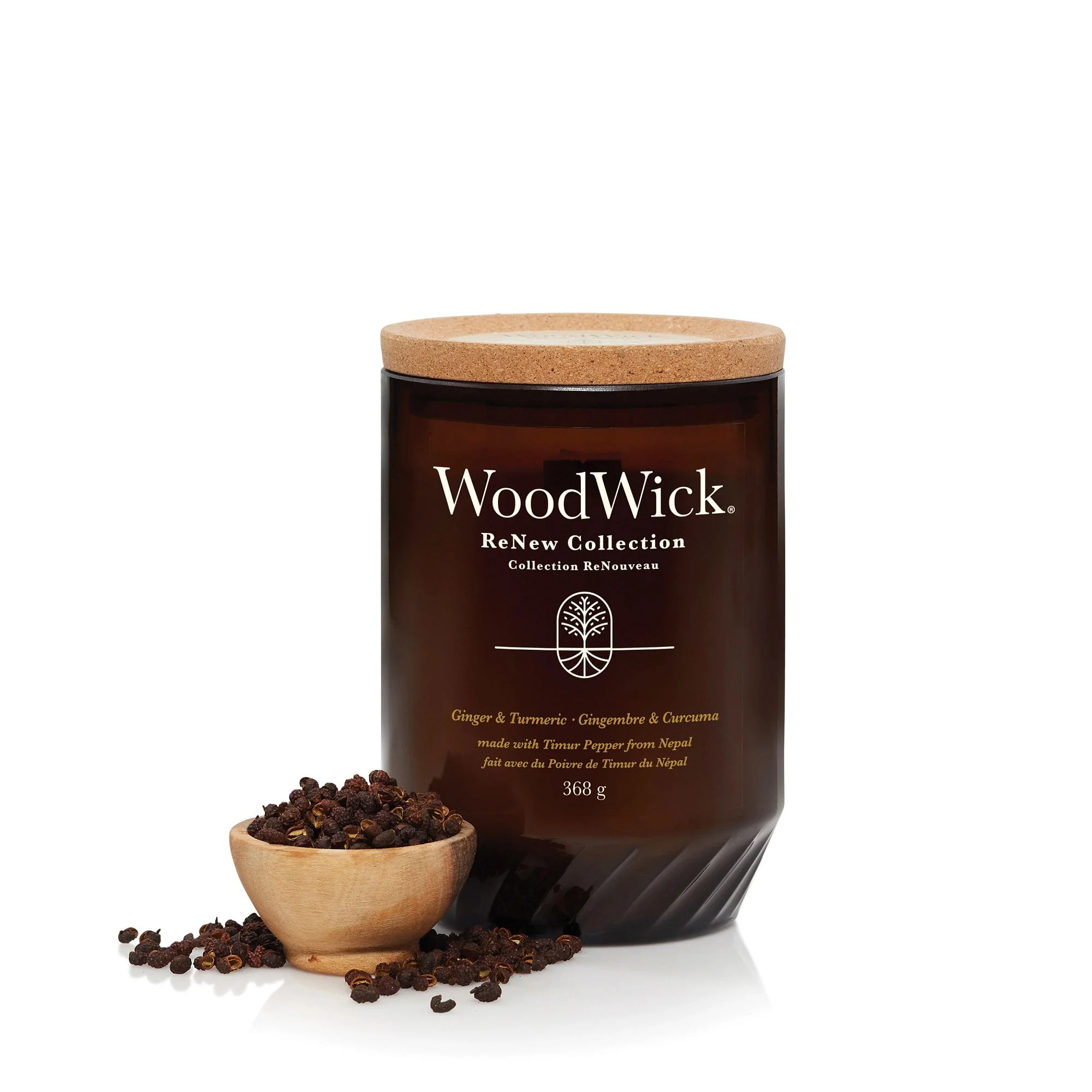 Ginger & Turmeric Renew Large Candle by WoodWick - Image 5