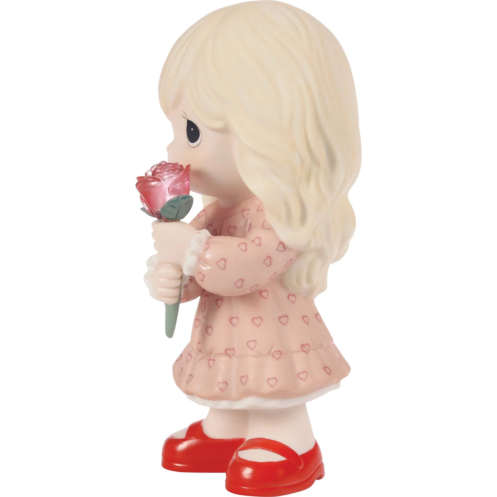 Girl Holding Rose Figurine by Precious Moments - Image 3