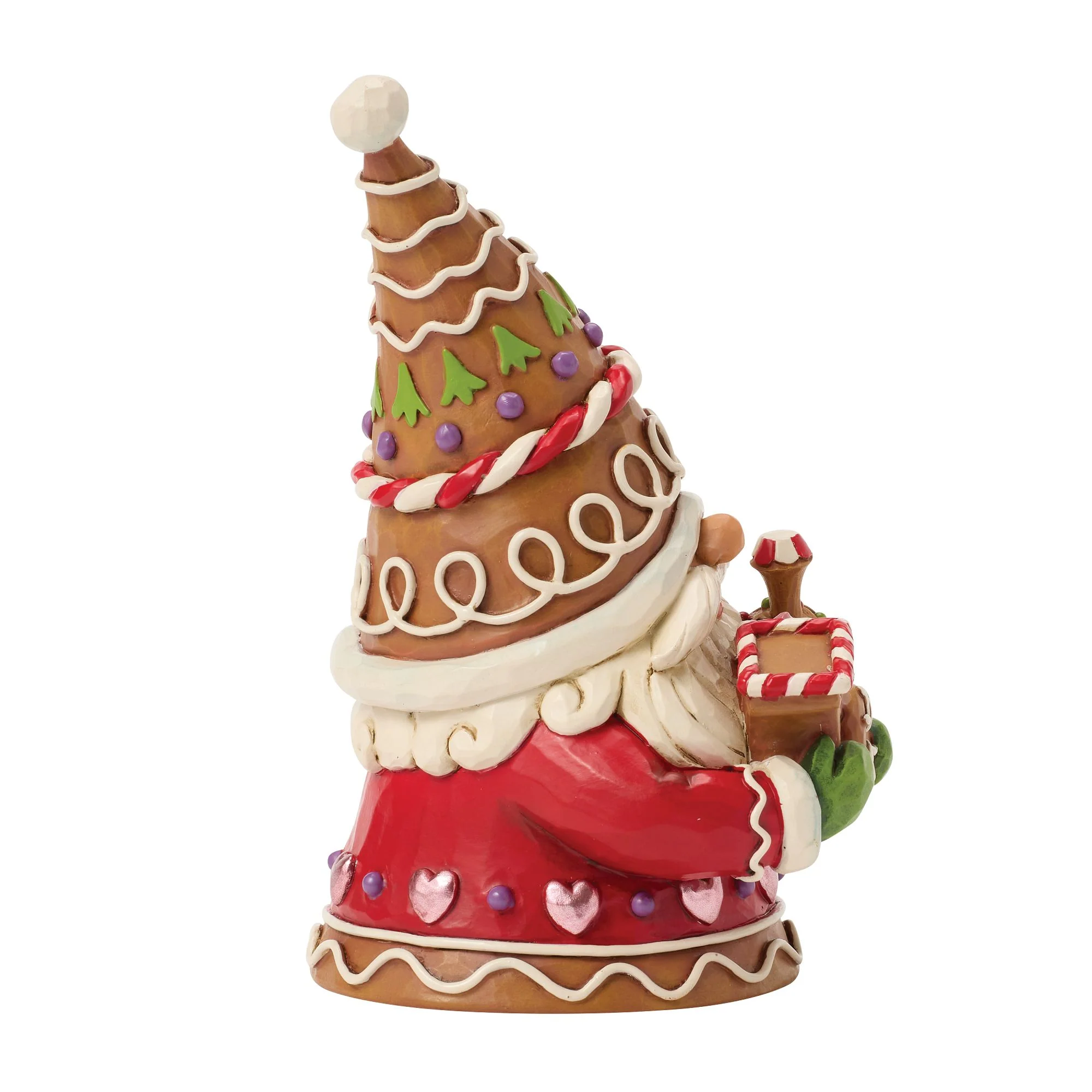 Gingerbread Gnome with Train Figurine - Gnome on Track - Image 4