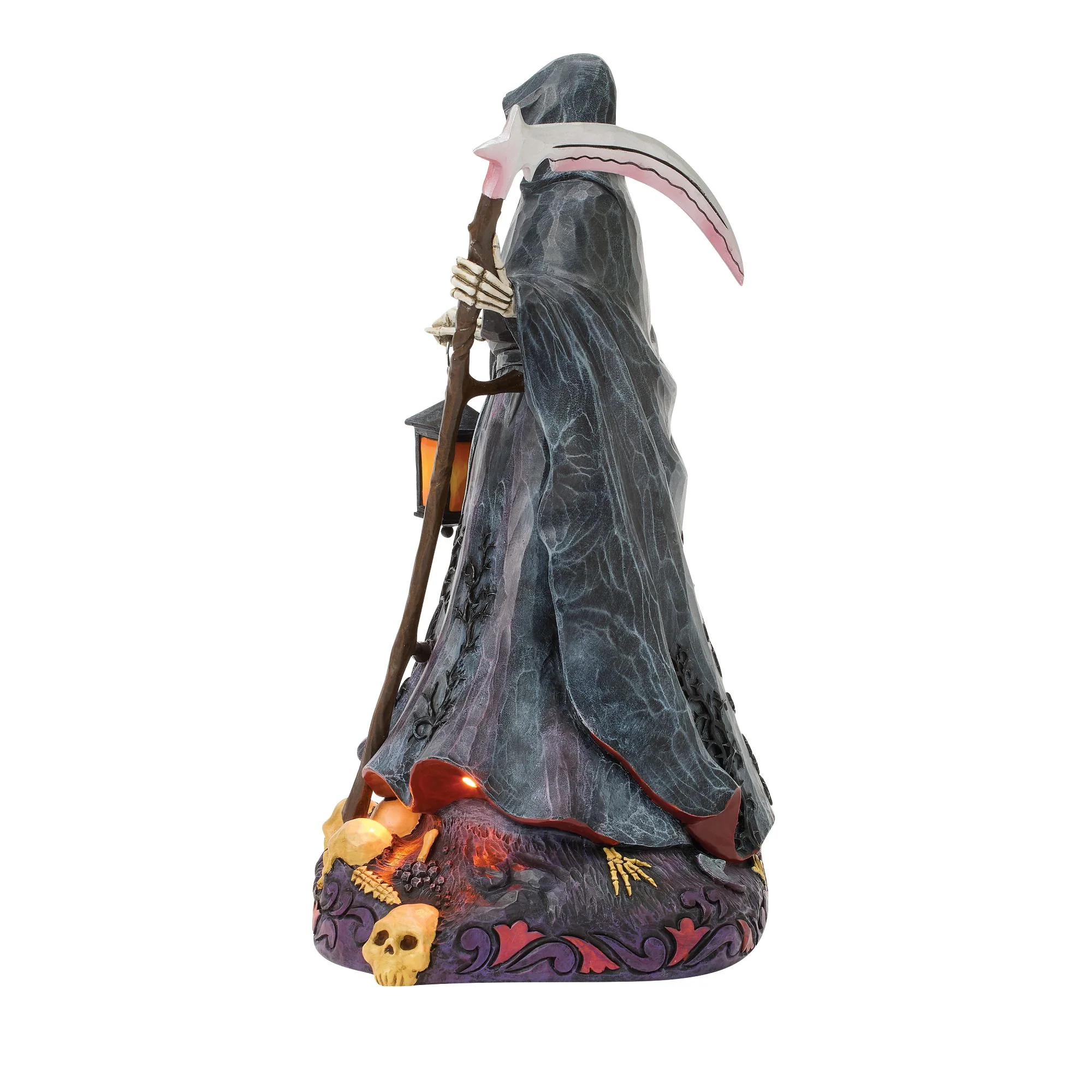 Grim Reaper LED Figurine - "Haunted Nights Equal Many Frights" - Image 3