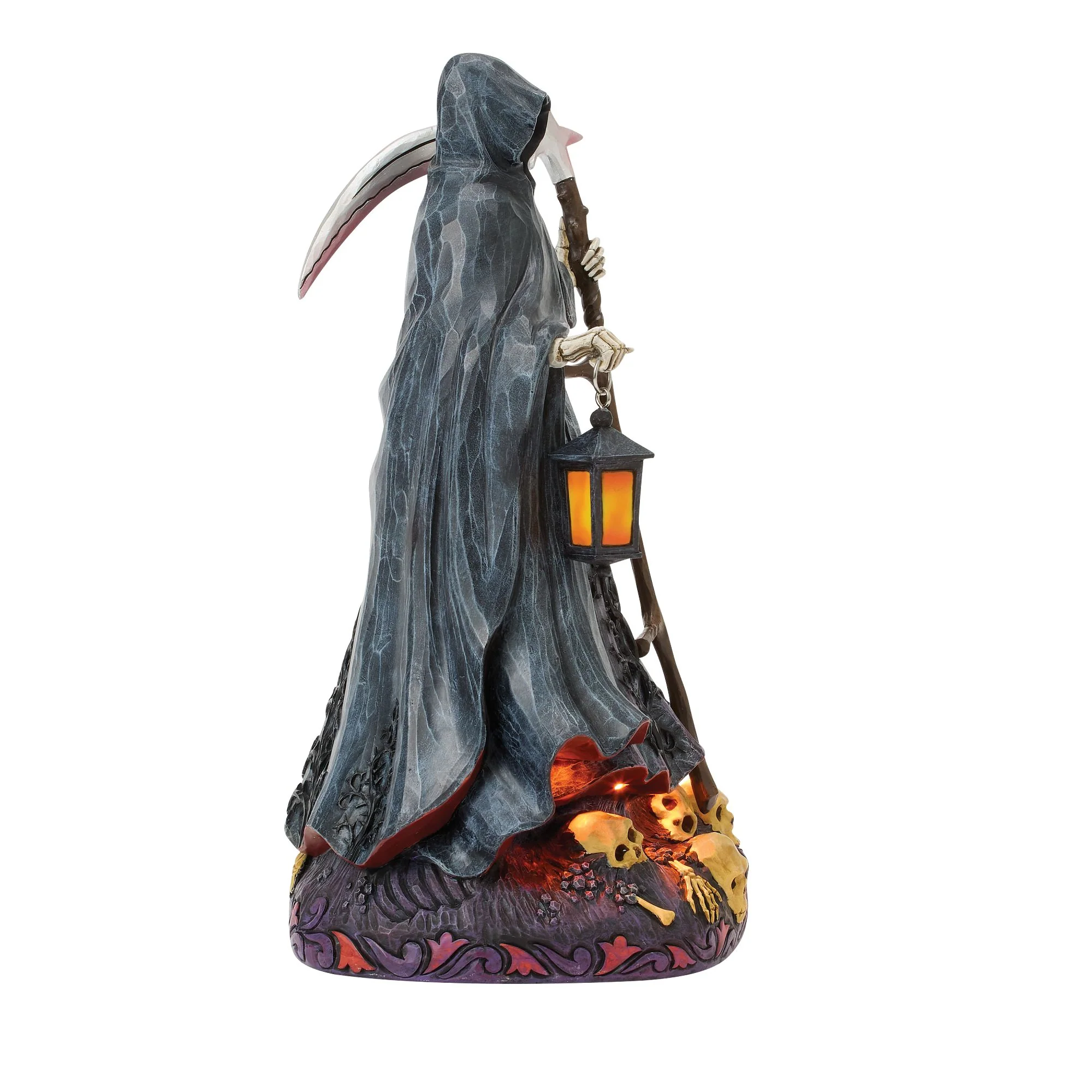 Grim Reaper LED Figurine - "Haunted Nights Equal Many Frights" - Image 5