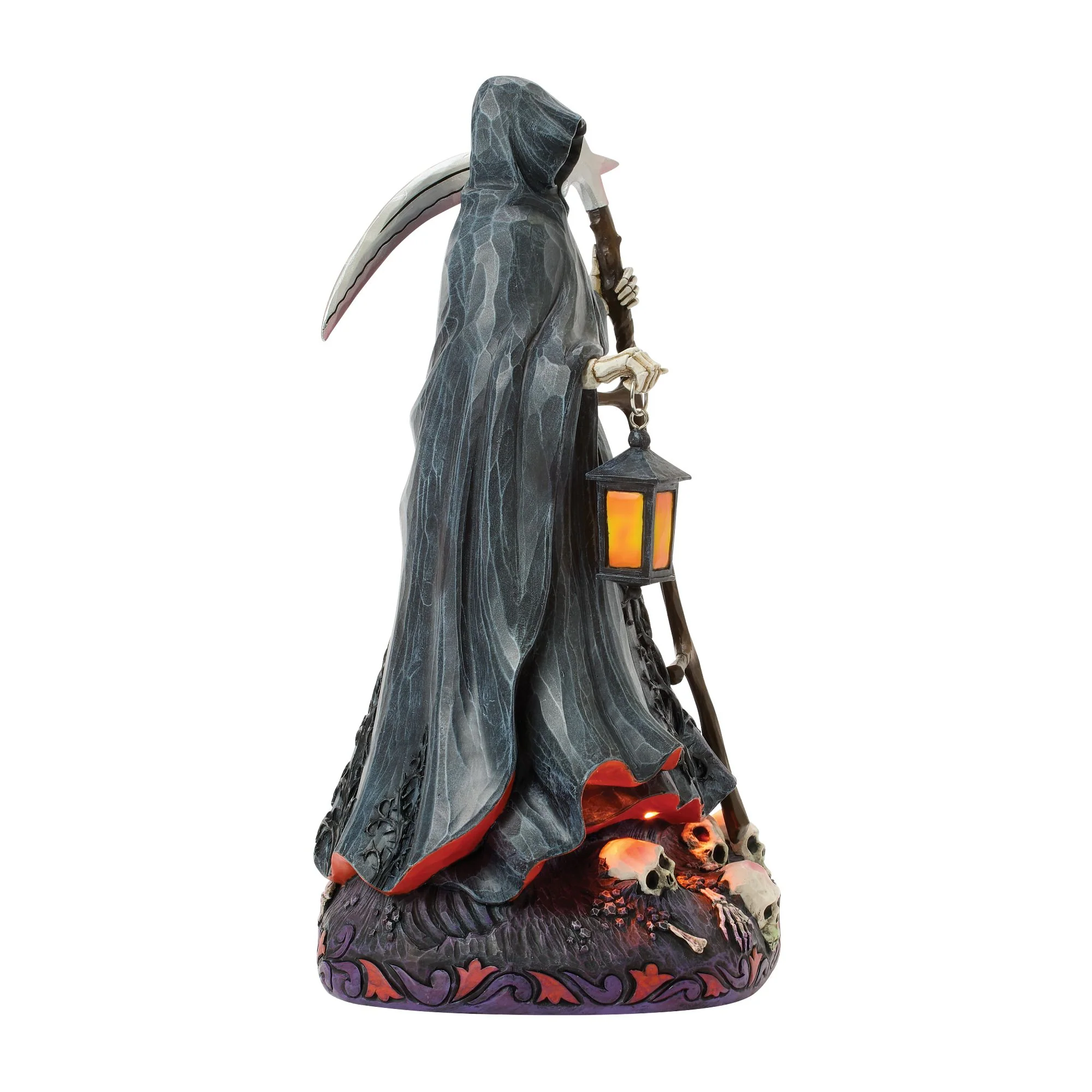 Grim Reaper LED Figurine - "Haunted Nights Equal Many Frights" - Image 7