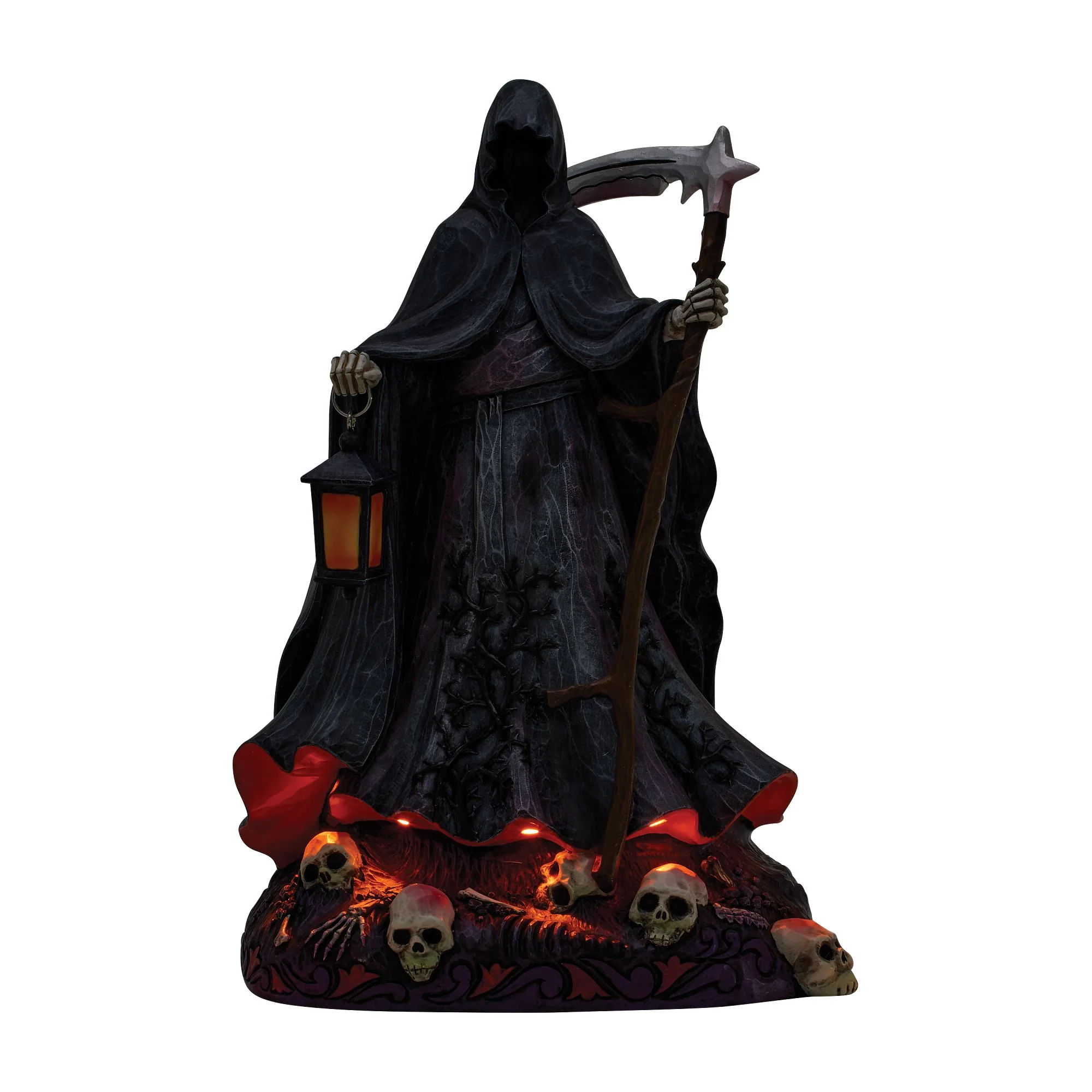 Grim Reaper LED Figurine - "Haunted Nights Equal Many Frights" - Image 8