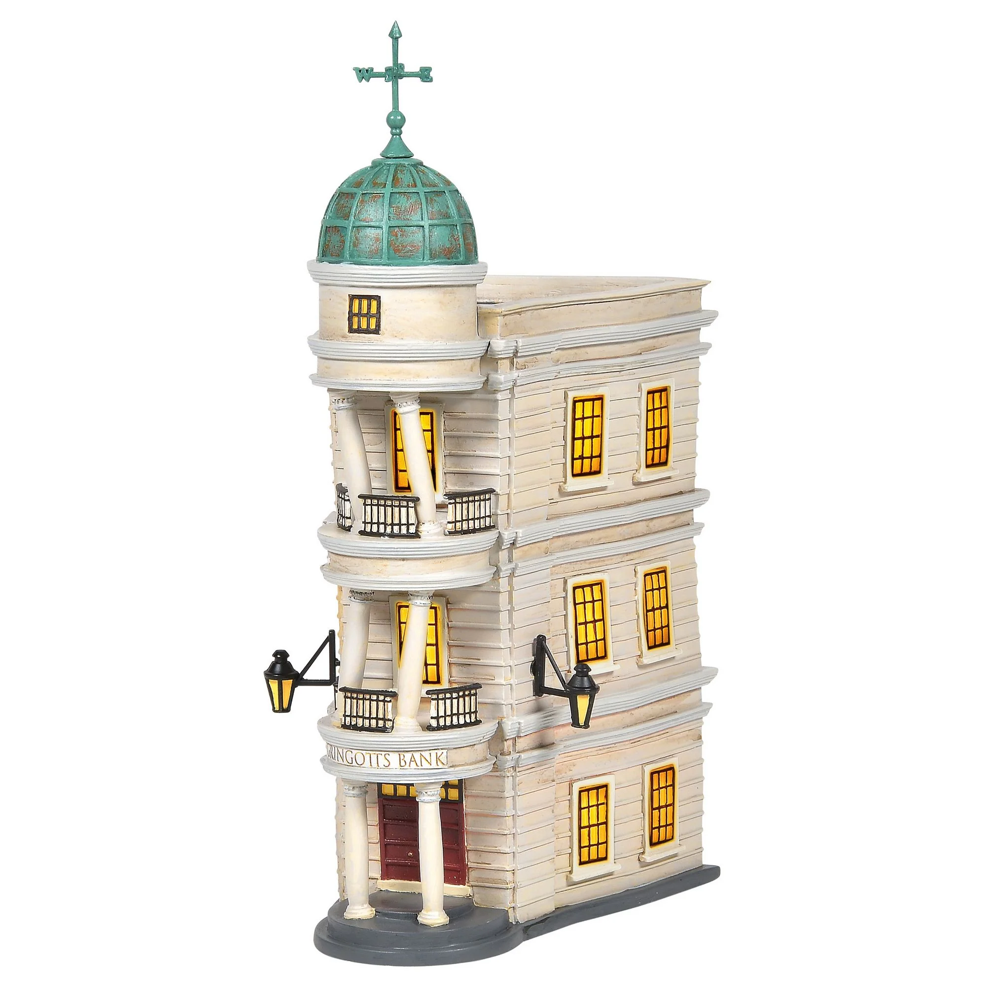 Gringotts Bank Illuminated Model Building- Harry Potter Village by D56 (EU Adaptor)