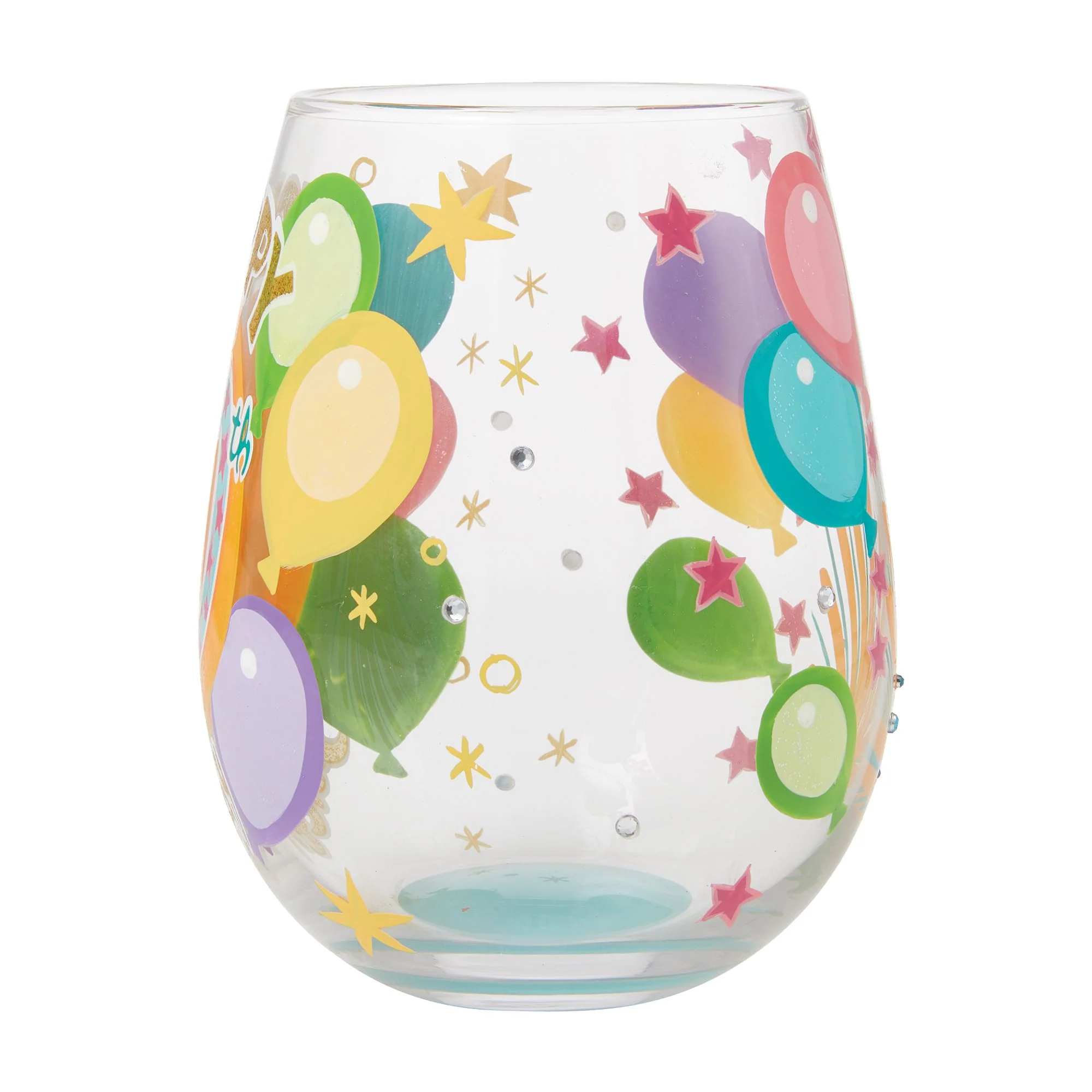 Happy 30th Birthday Stemless Wine Glass by Lolita - Image 3