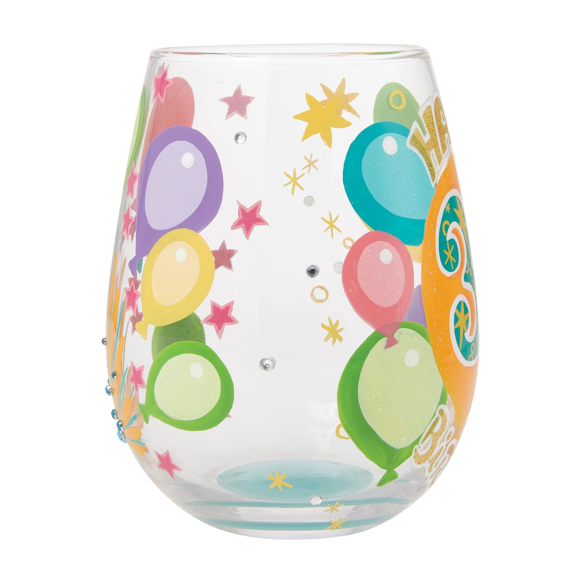 Happy 30th Birthday Stemless Wine Glass by Lolita - Image 5