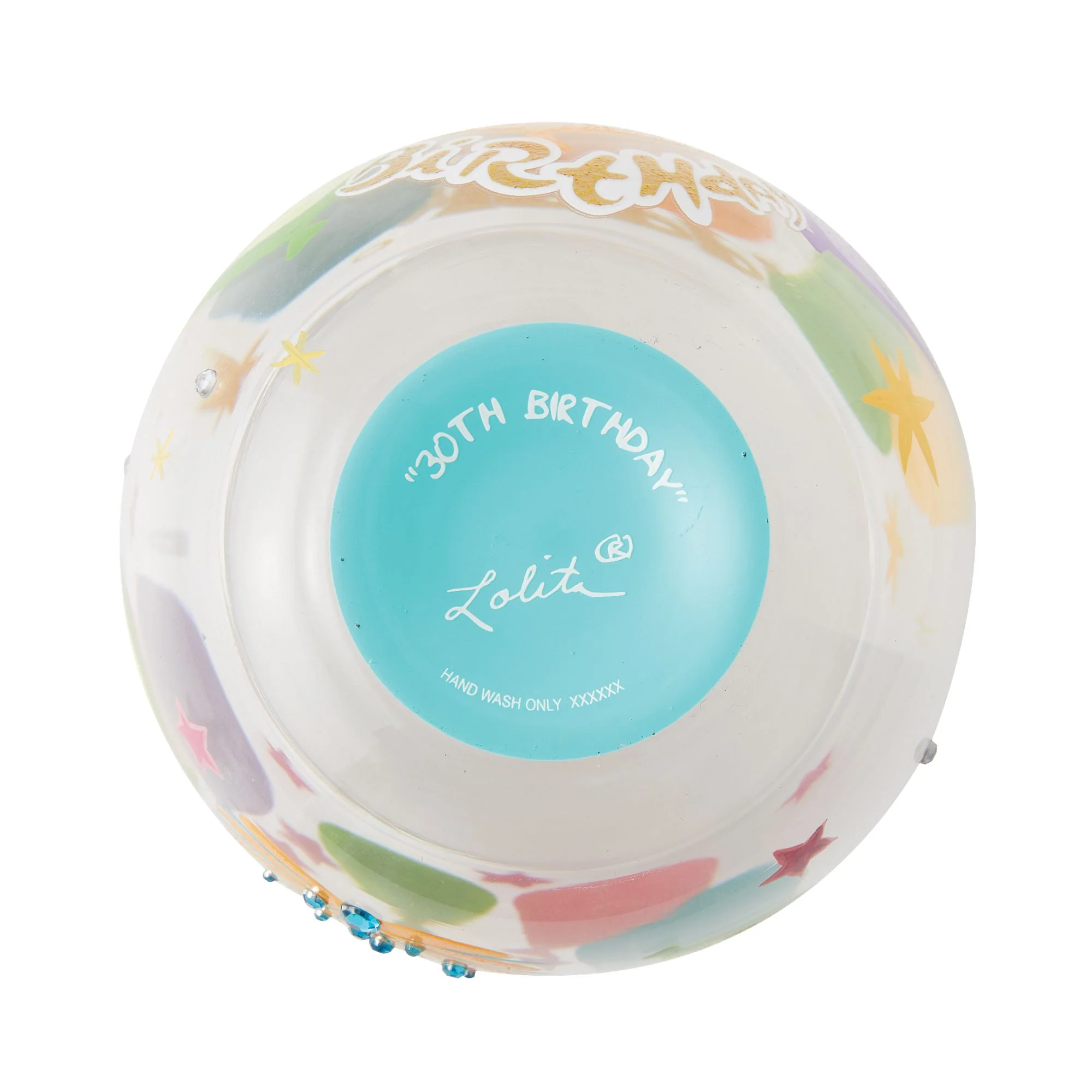 Happy 30th Birthday Stemless Wine Glass by Lolita - Image 6