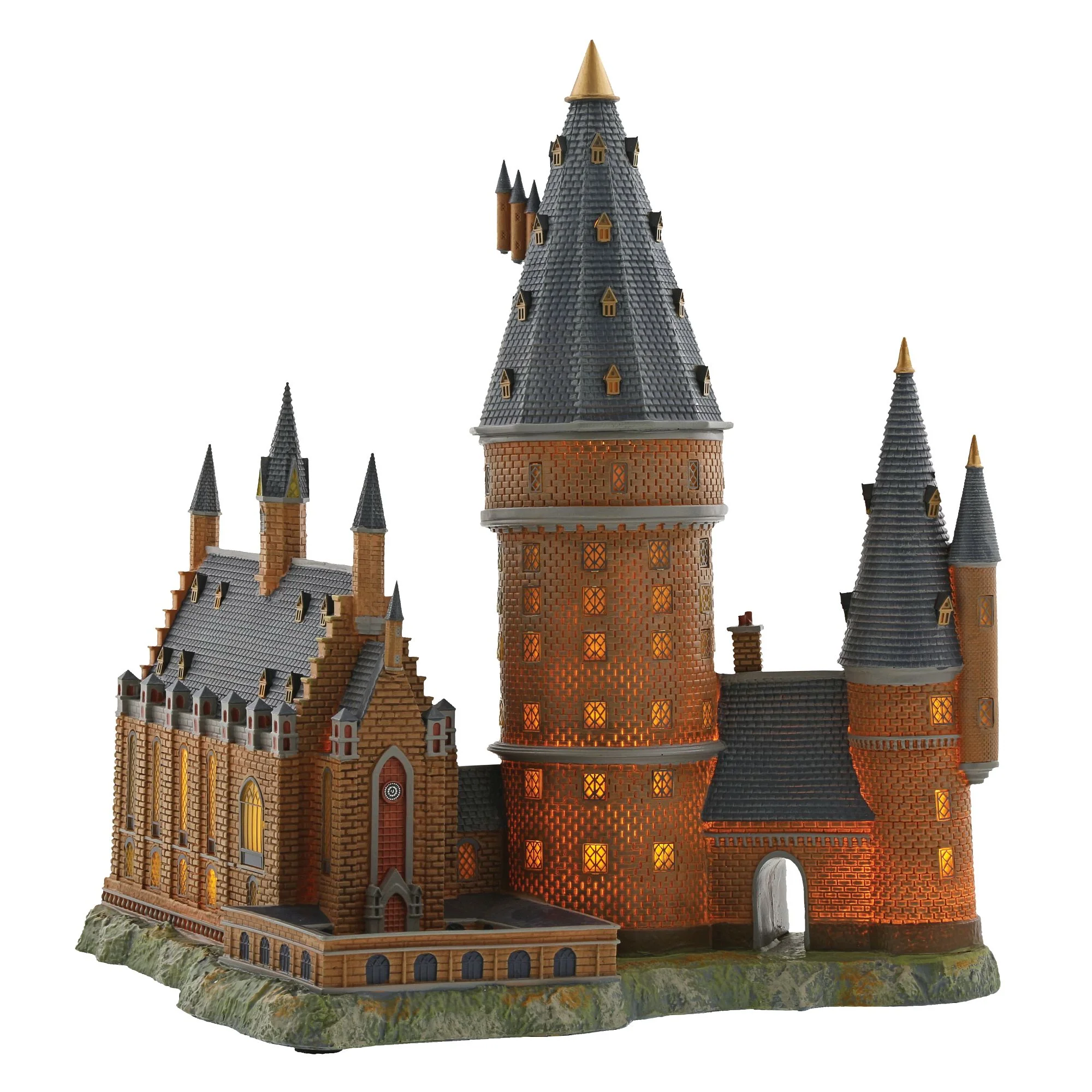 Hogwarts Great Hall and Tower Illuminated Model Building - Harry Potter Village by D56 (EU Adaptor) - Image 3