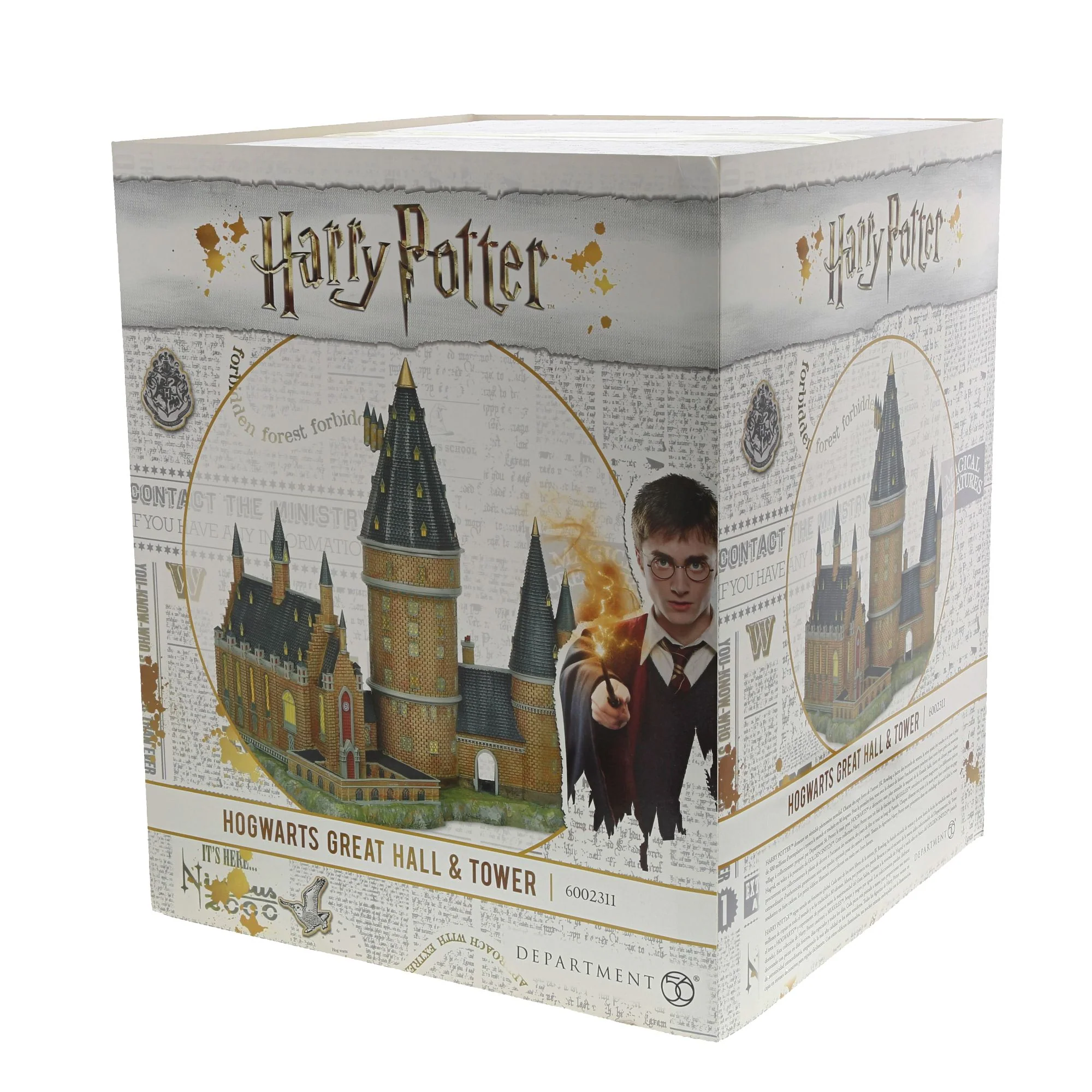 Hogwarts Great Hall and Tower Illuminated Model Building - Harry Potter Village by D56 (EU Adaptor) - Image 8