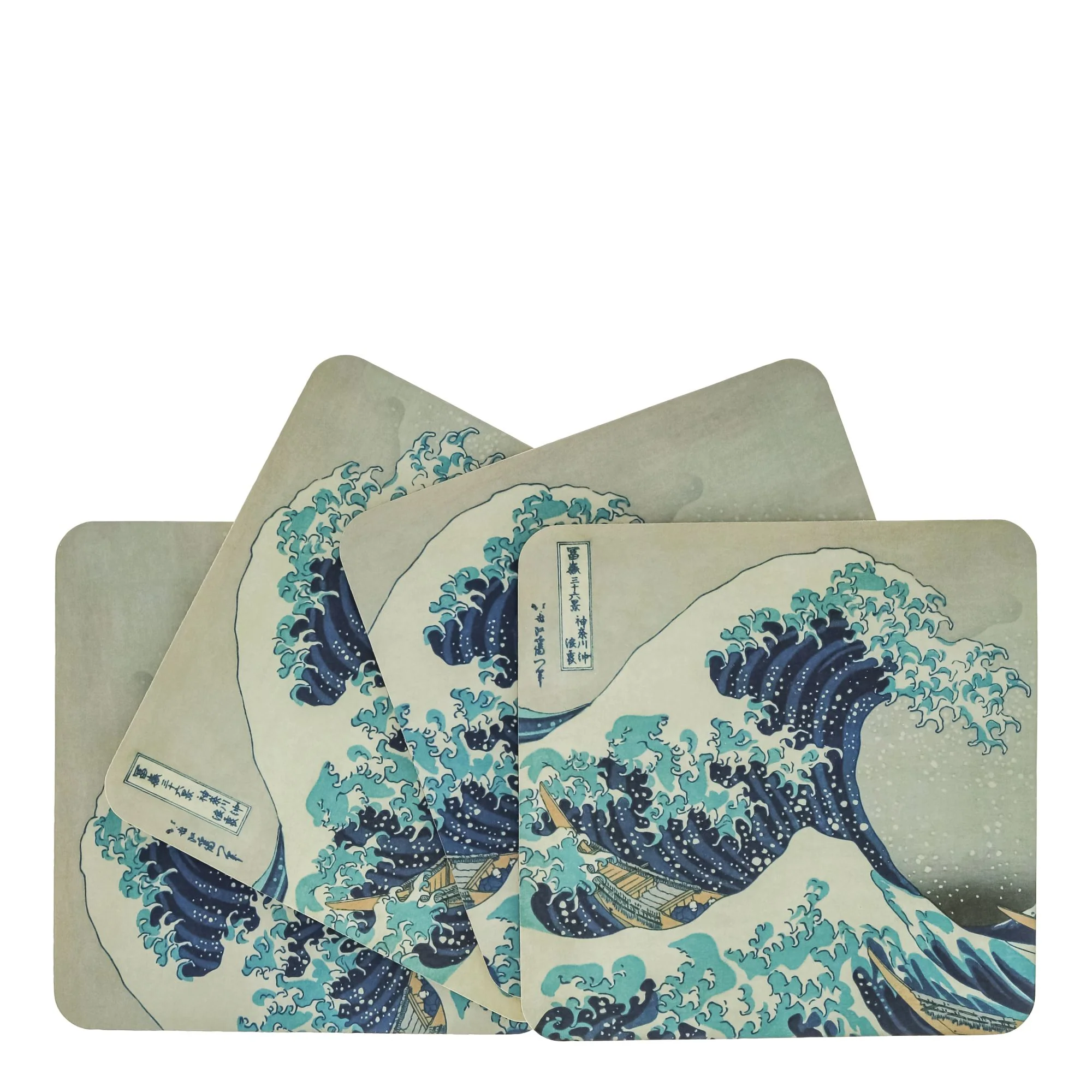 Hokusai Coasters (Set of 4) by Arty
