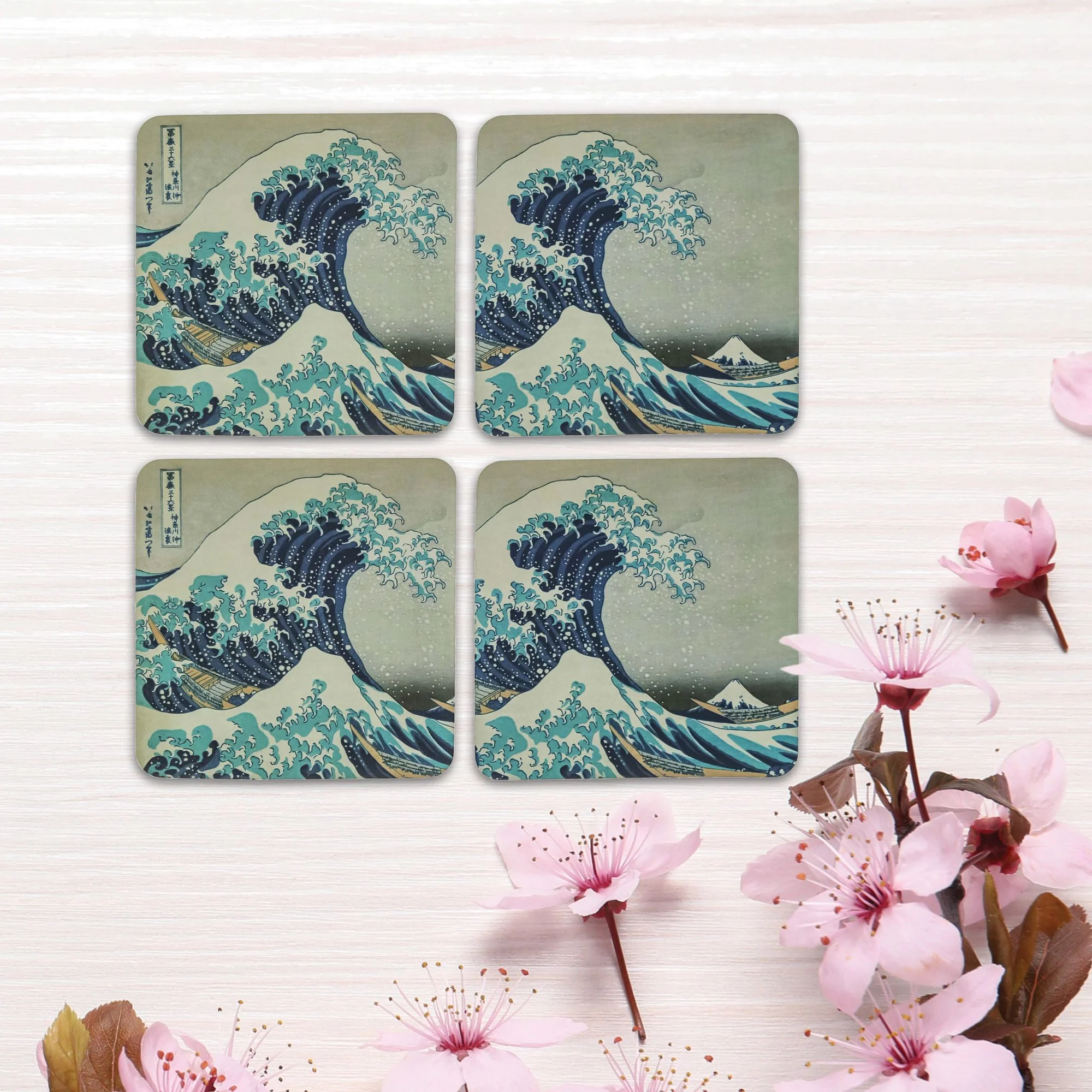 Hokusai Coasters (Set of 4) by Arty - Image 2