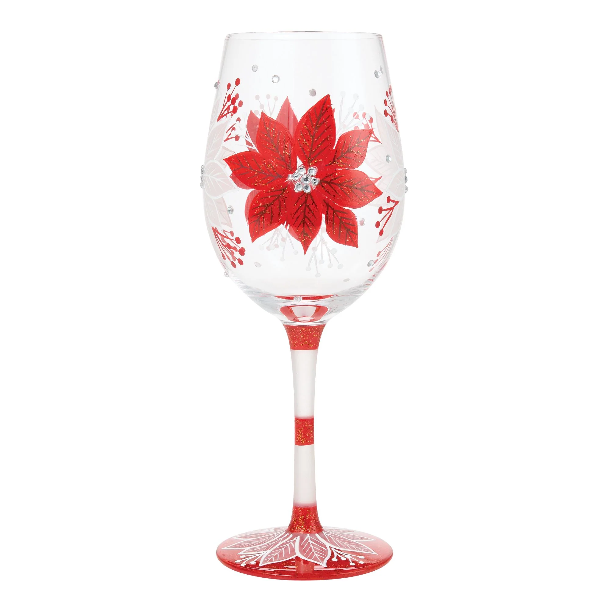 Holiday Blossoms Wine Glass - Image 3