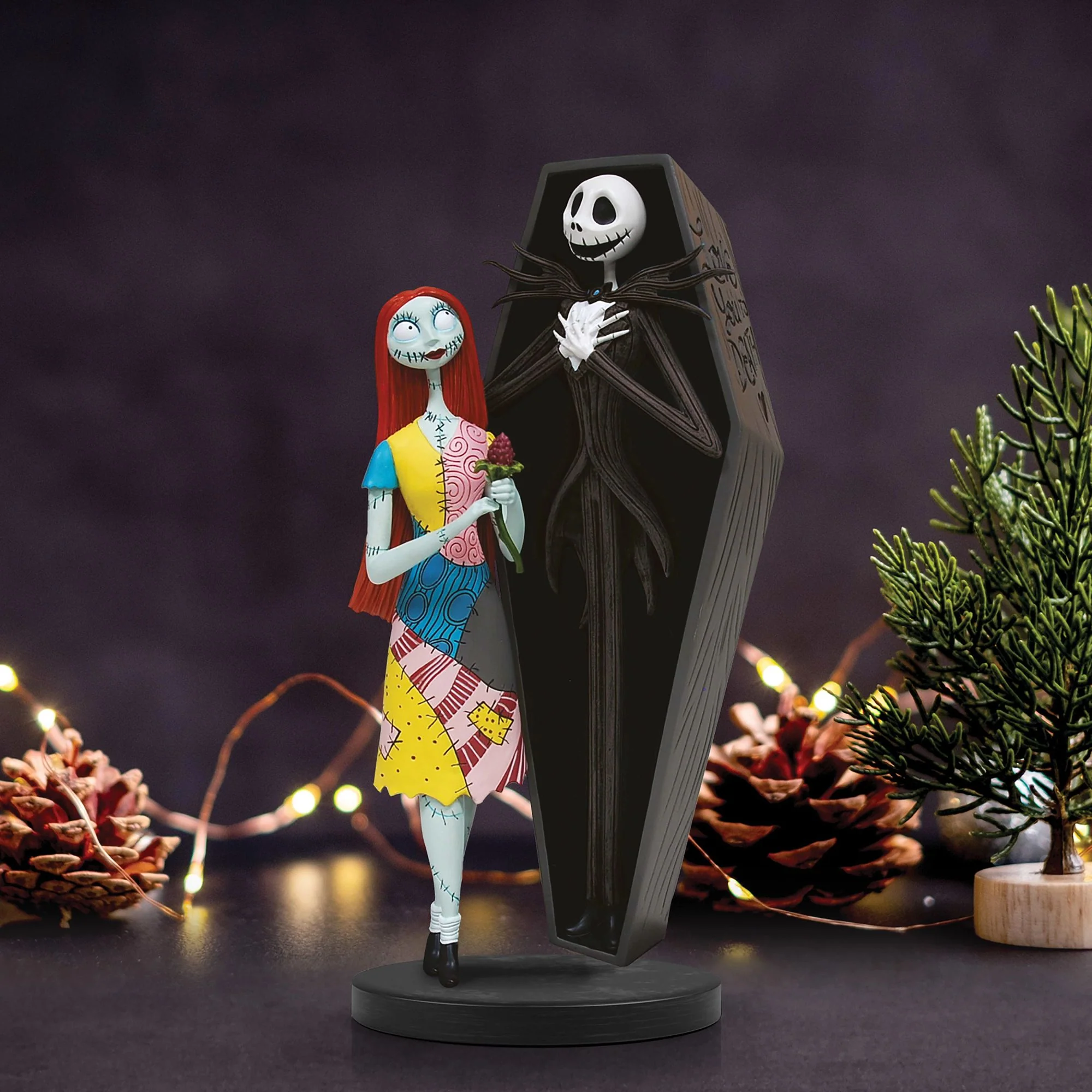 Jack and Sally Coffin Figurine by Disney Showcase - Image 8