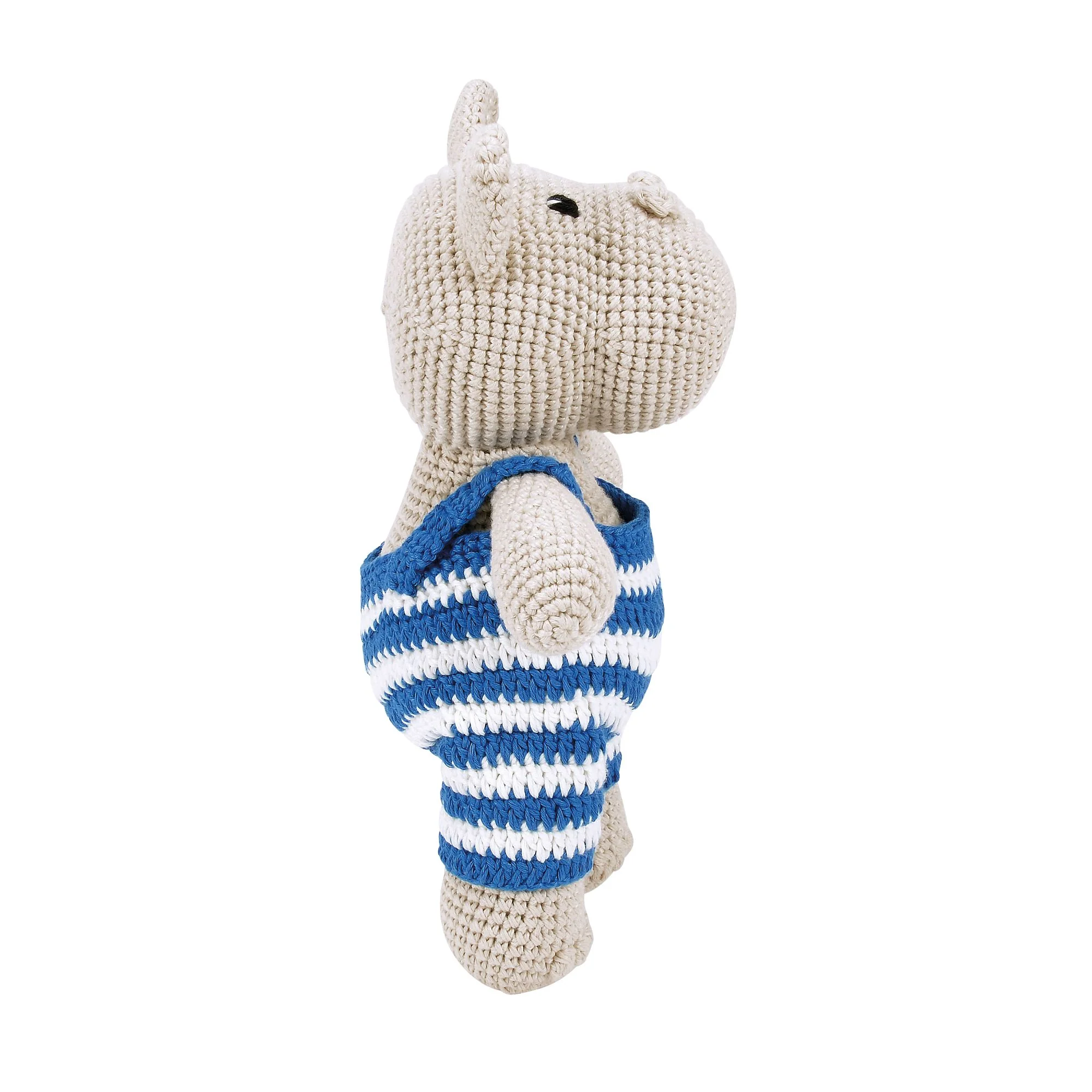 James the Hippo Soft Toy by Woolie - Image 4