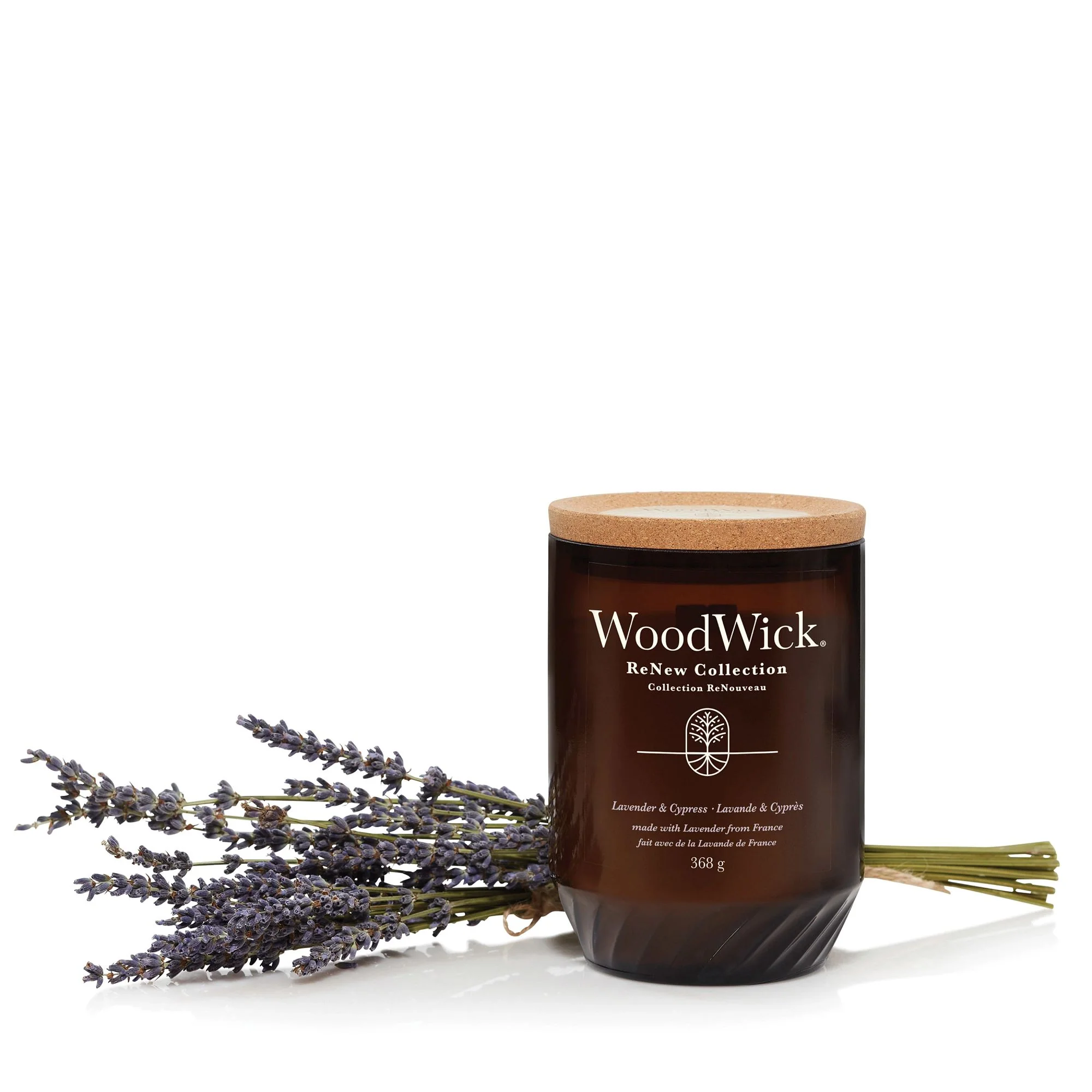 Lavender & Cypress Renew Large Candle by WoodWick - Image 5