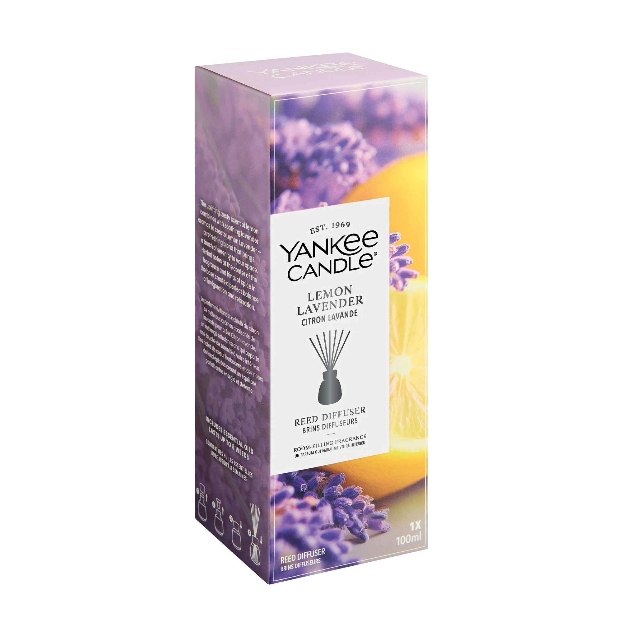 Lemon Lavender Reed Diffuser 100ml by Yankee Candle - Image 2