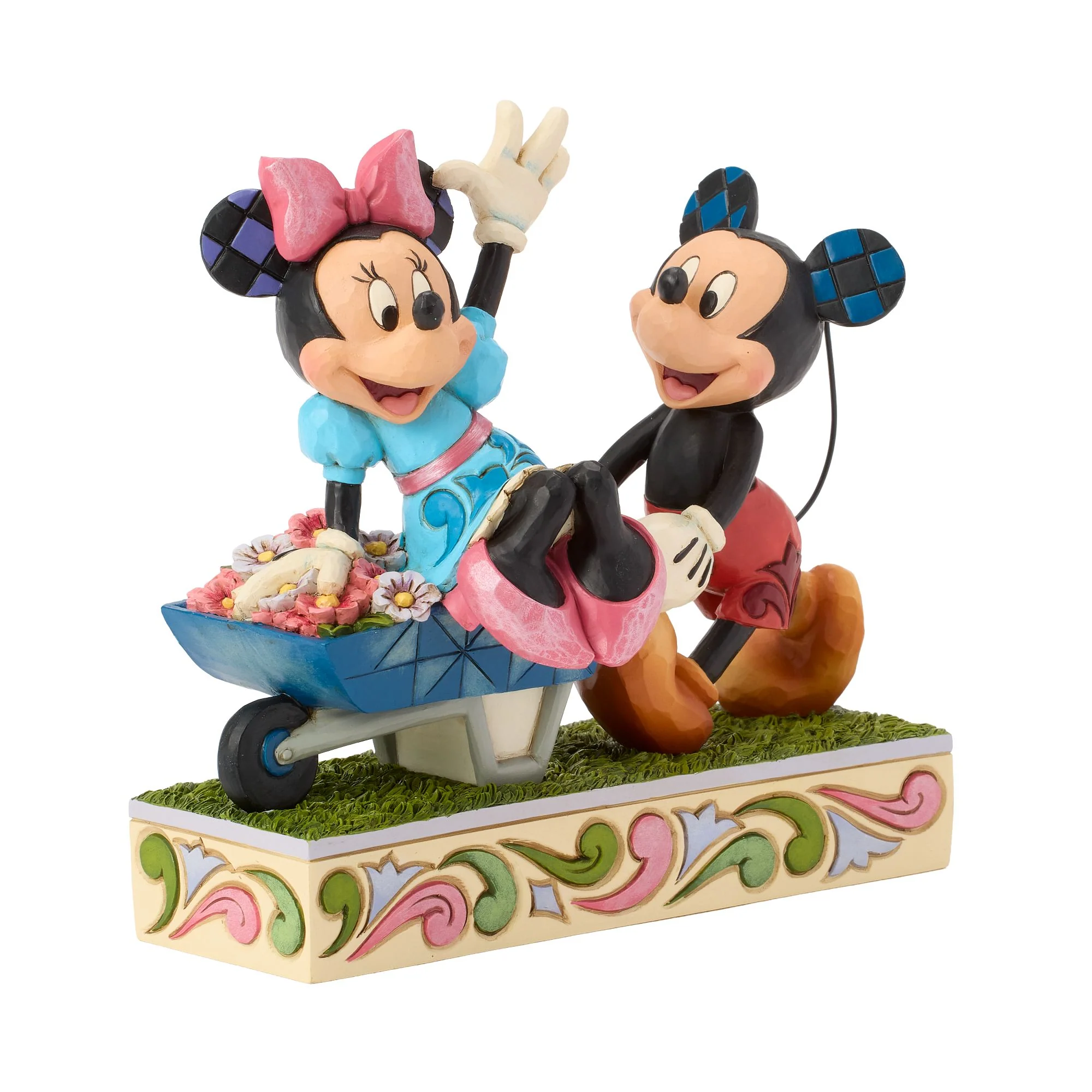 Mickey Minnie Wheelbarrow Figurine - Image 3