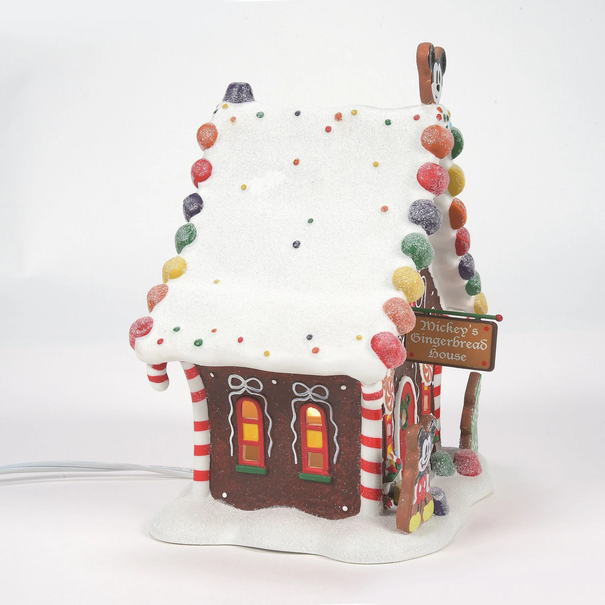 Mickey's Gingerbread House - Disney Village by D56 - Image 3