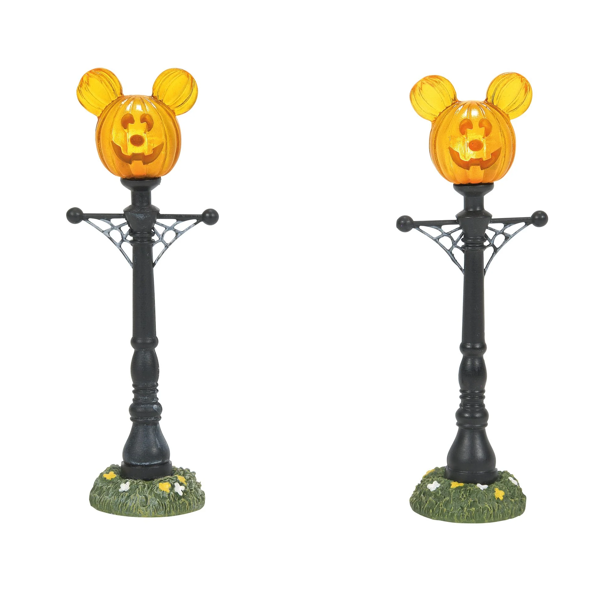 Mickey Mouse's Pumpkintown Street Lights - Disney Village by D56