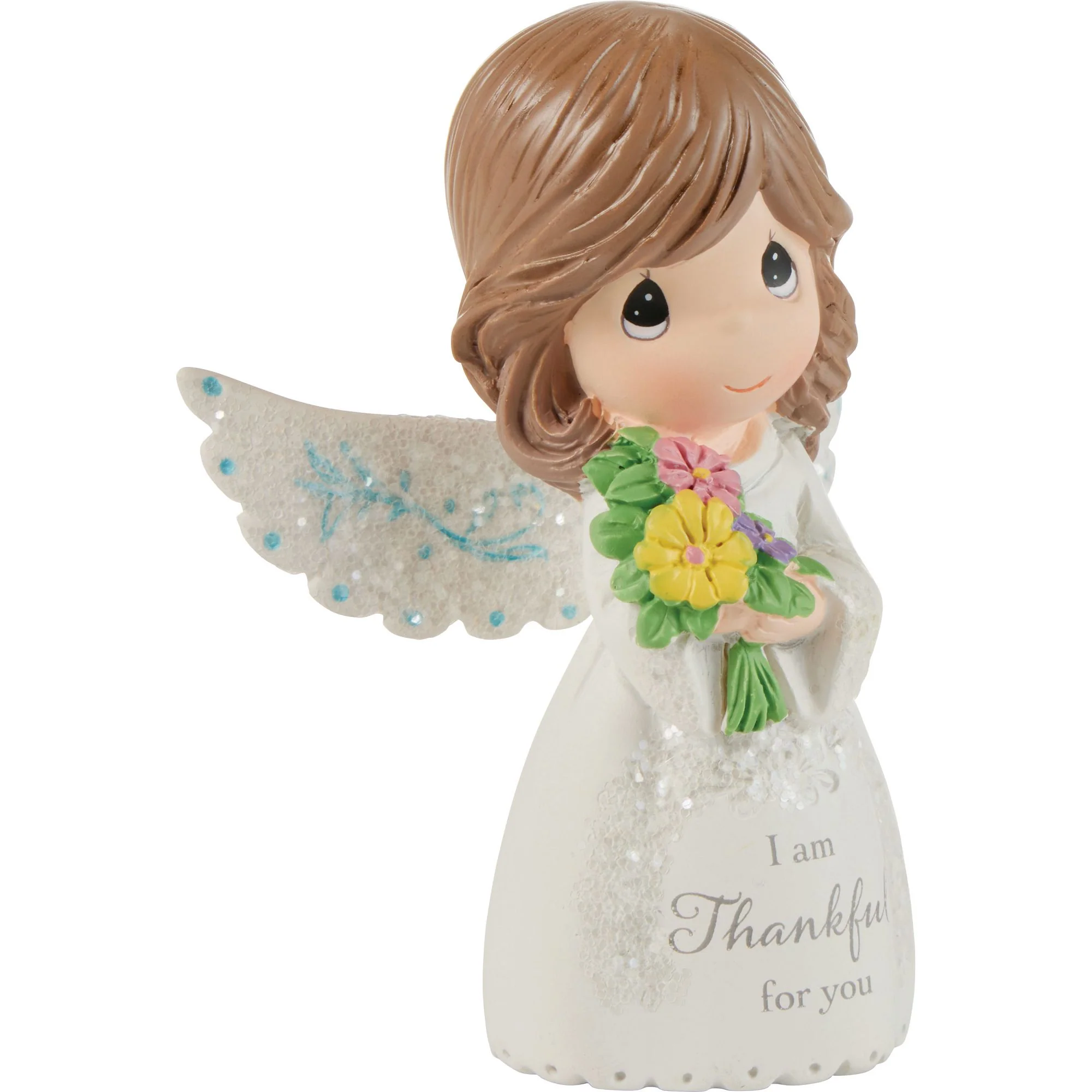 Mini Angel Holding Flowers Figurine by Precious Moments - Image 3