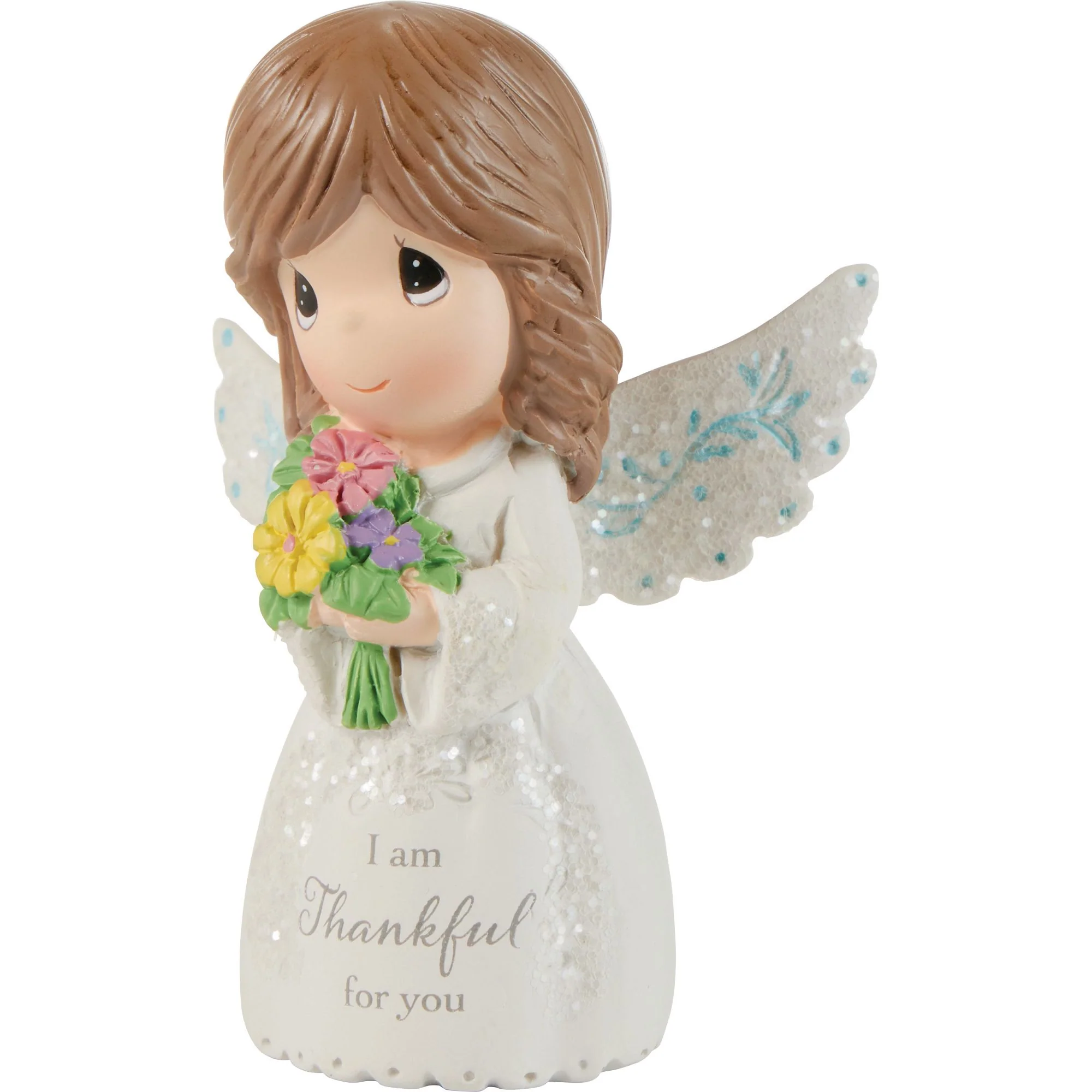 Mini Angel Holding Flowers Figurine by Precious Moments - Image 4