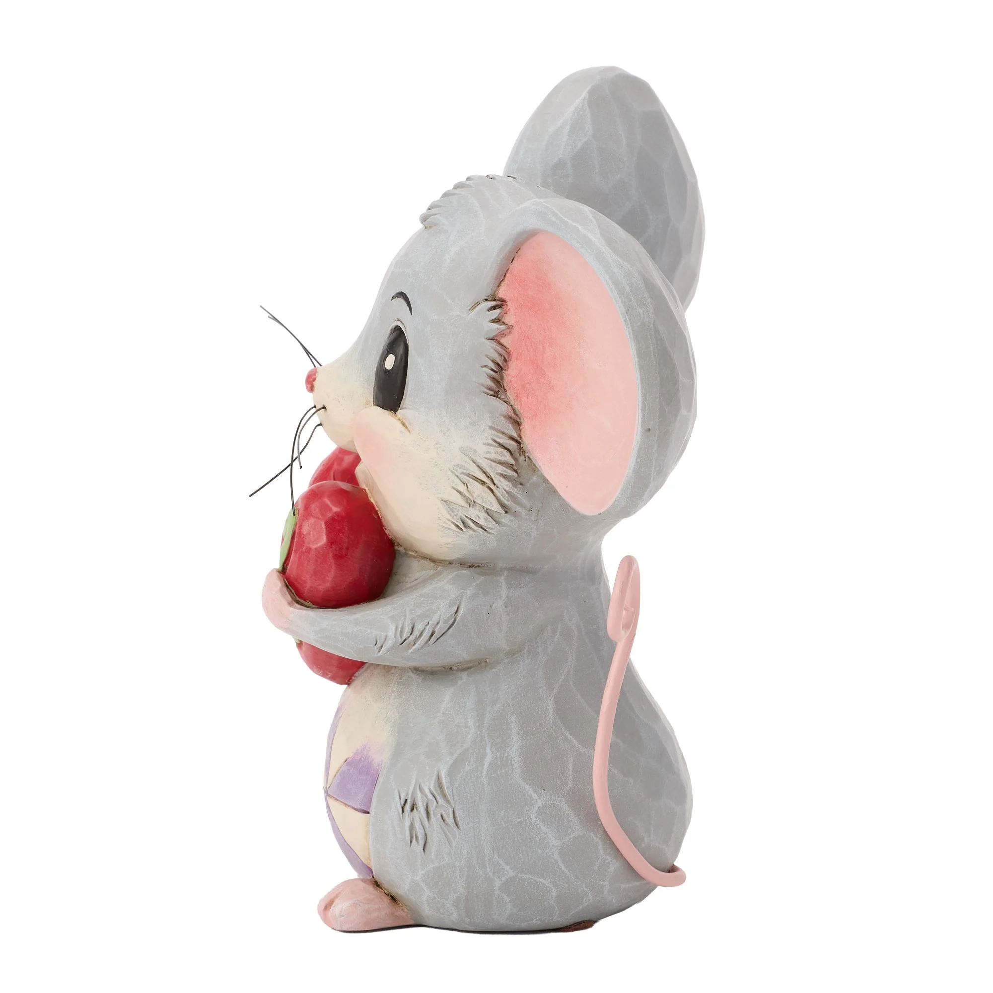 Mouse Holding a Heart Figurine - "With All My Heart" - Image 2