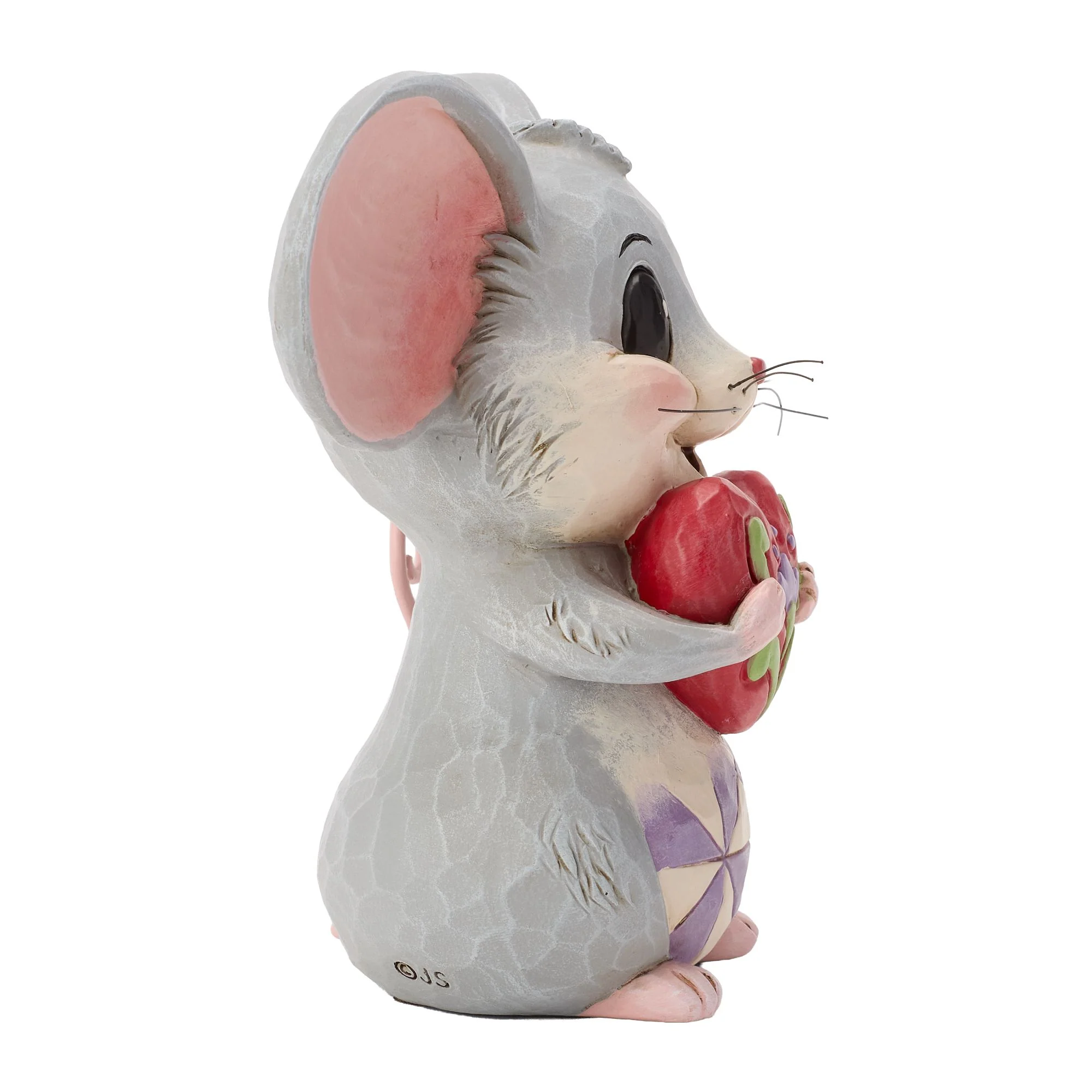 Mouse Holding a Heart Figurine - "With All My Heart" - Image 4