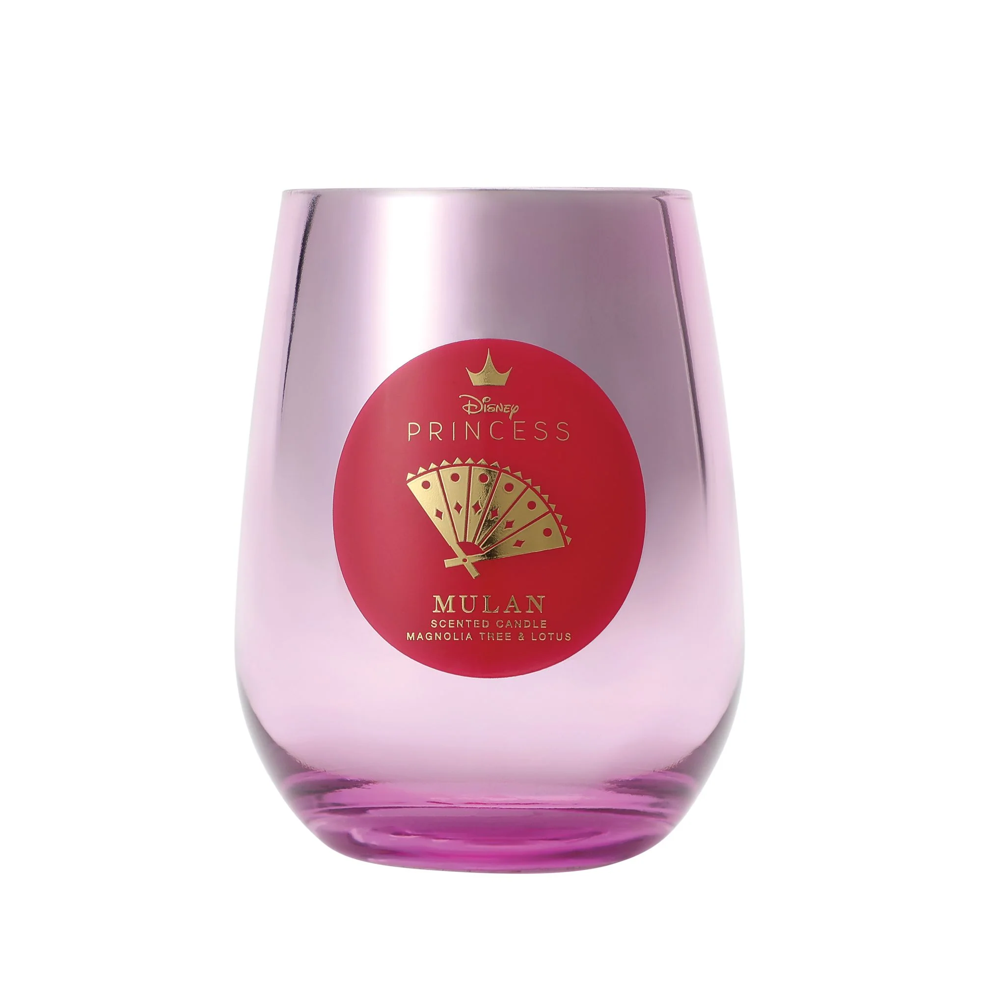 Mulan Magnolia & Lotus Blossom Foiled Glass Candle - Image 2