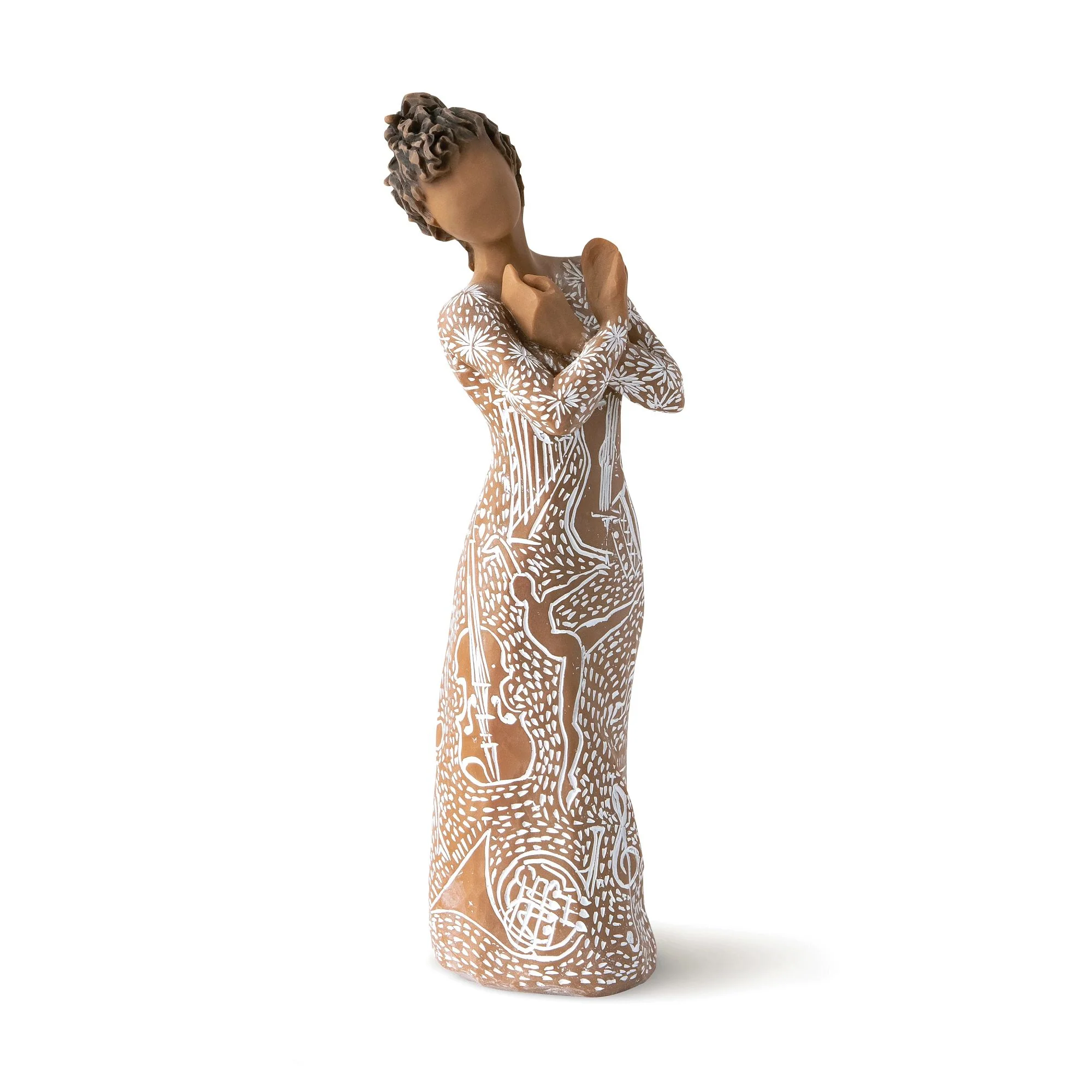Music Speaks Figurine (darker skin and hair) by Willow Tree