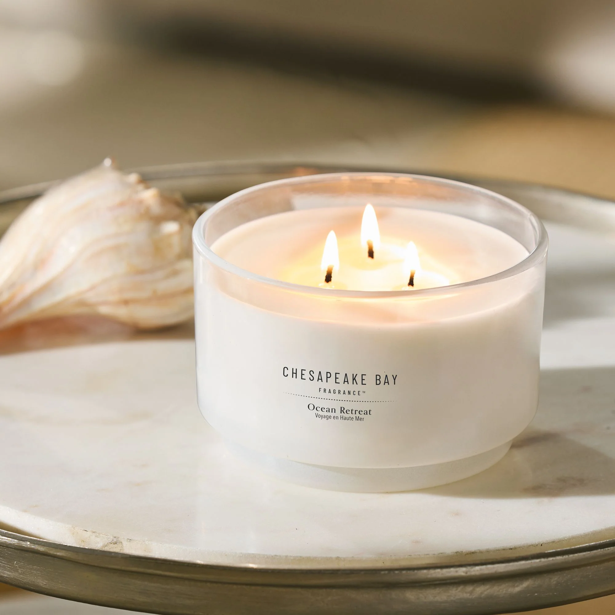 Ocean Retreat 3 Wick Candle by Chesapeake Bay - Image 2