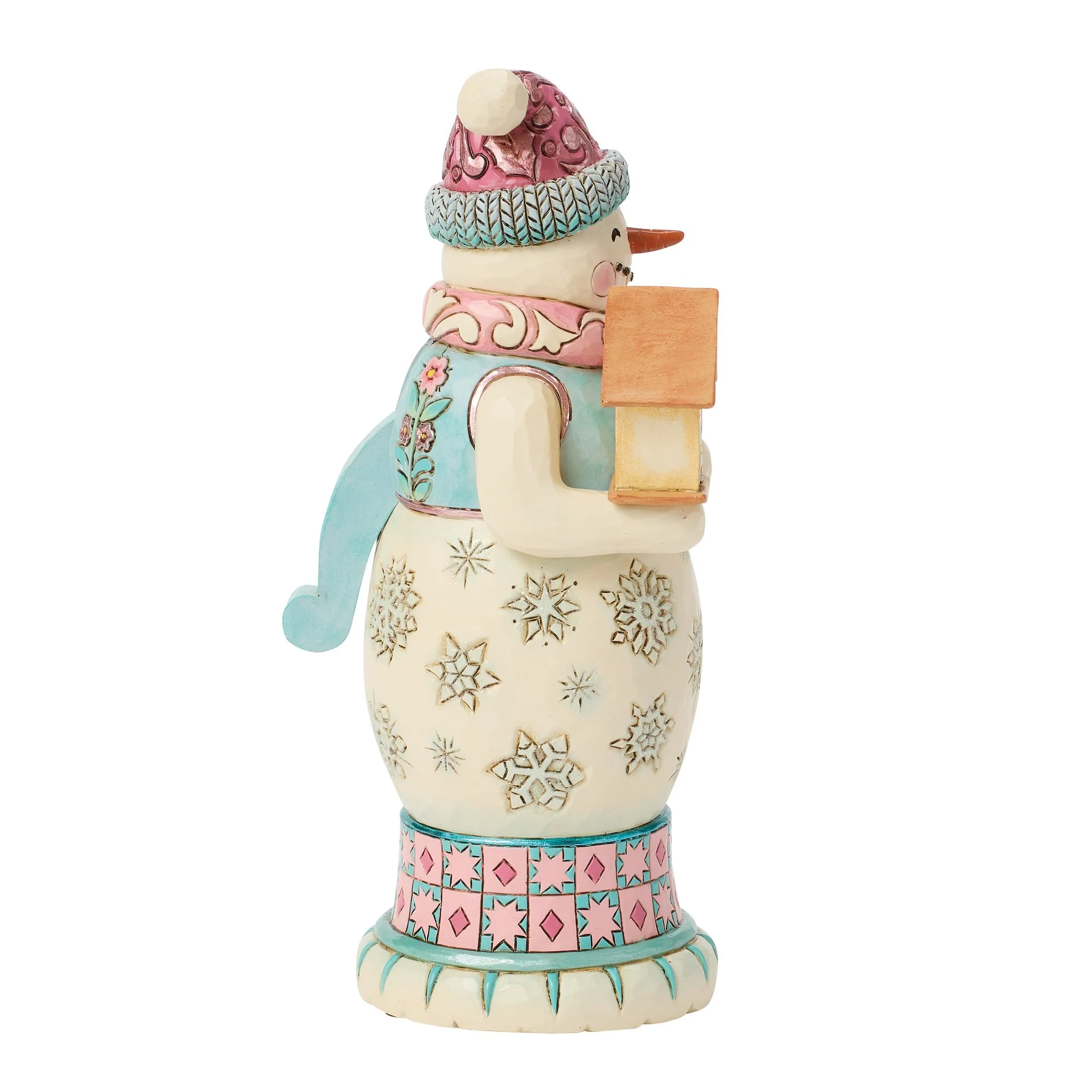 Pastel Snowman Nutcracker Figurine - Image 5